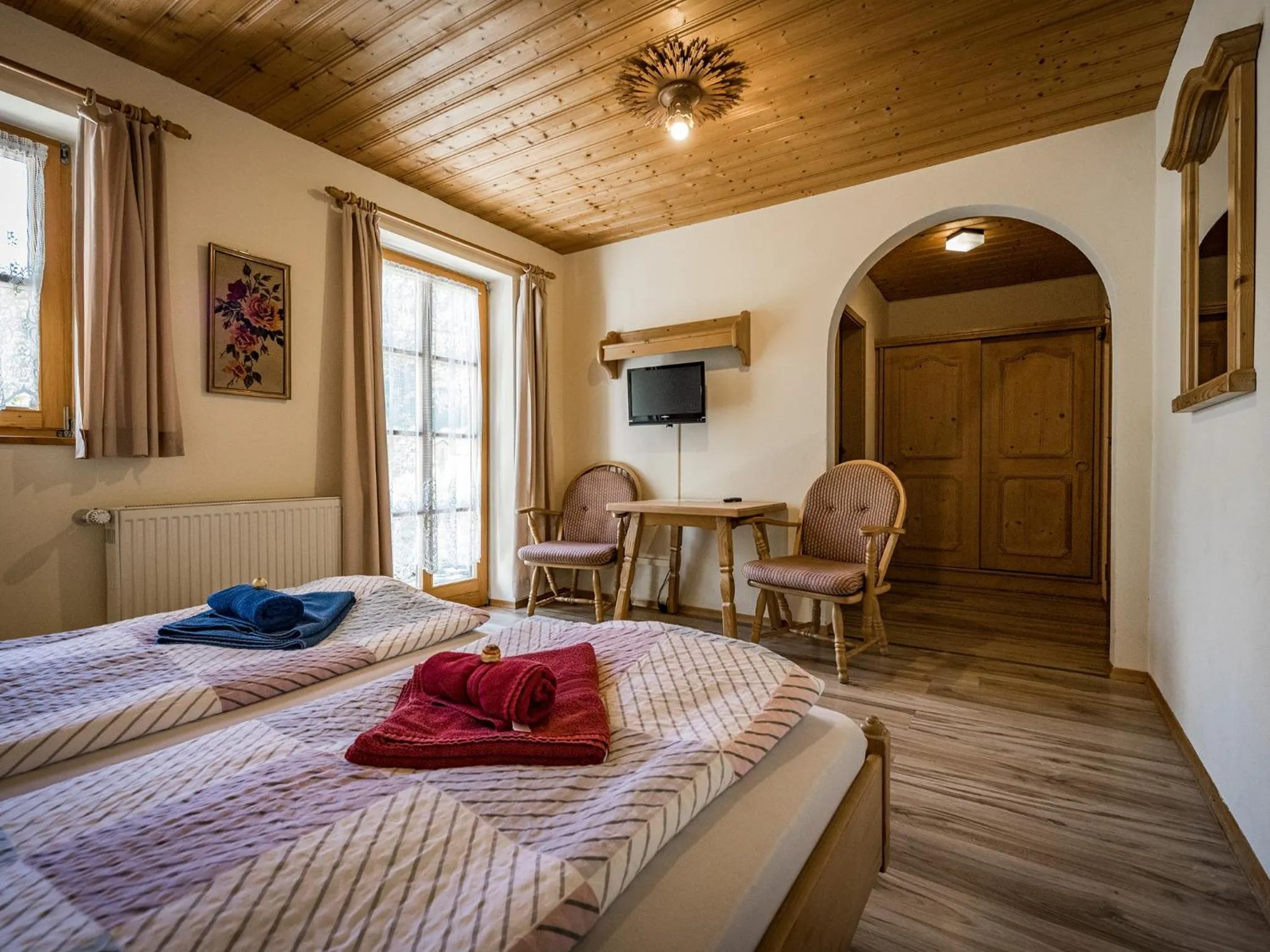 Bed in Hotel- Pension Oechsner