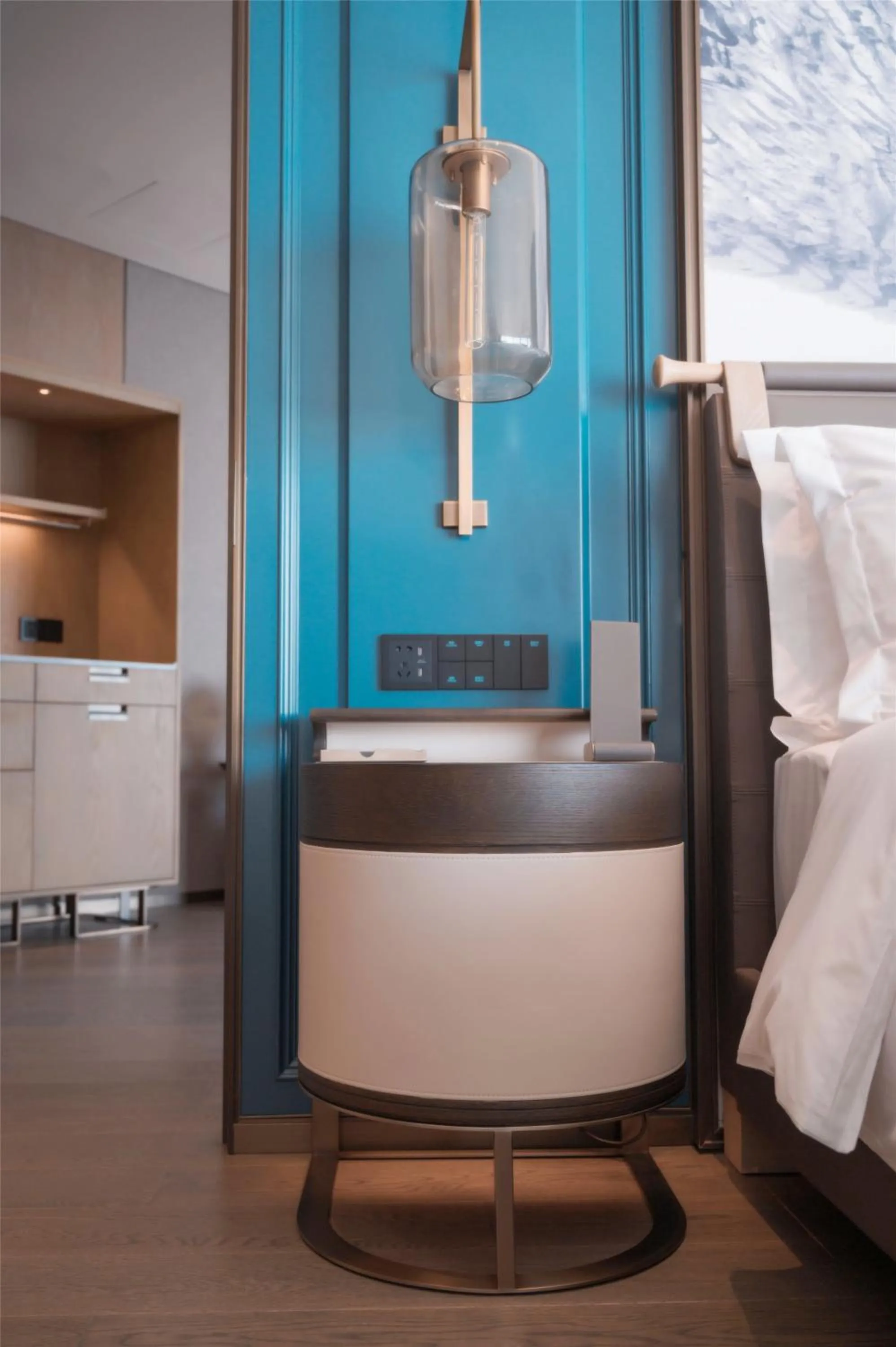 Bed in Qingdao Haitian Hotel