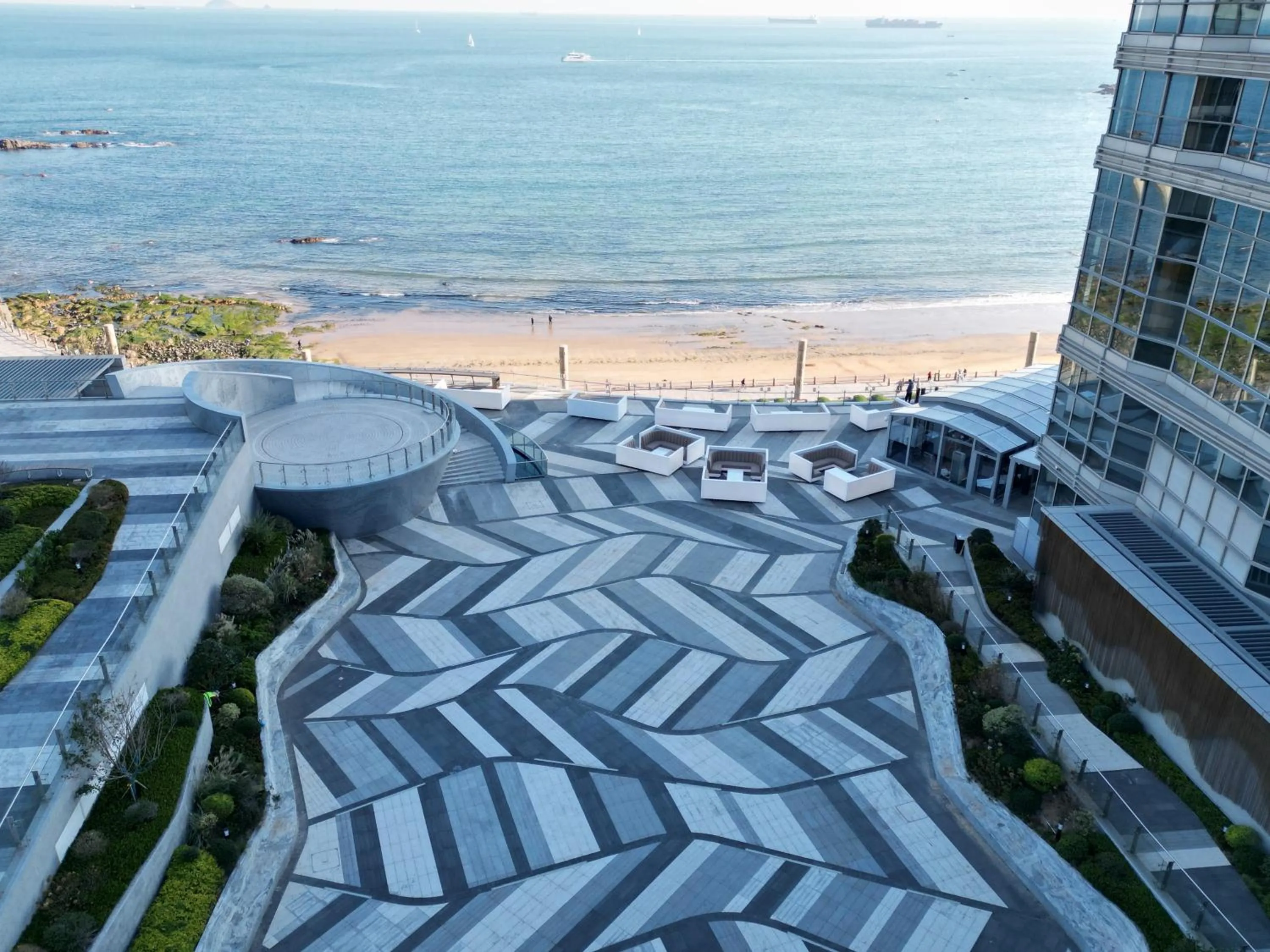 Balcony/Terrace in Qingdao Haitian Hotel