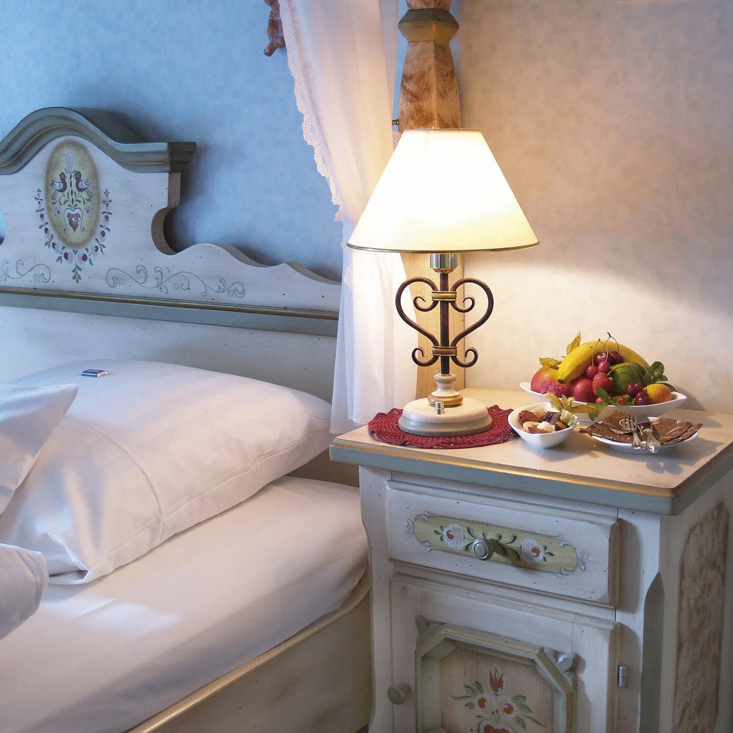 Decorative detail, Bed in Kucher's Landhotel