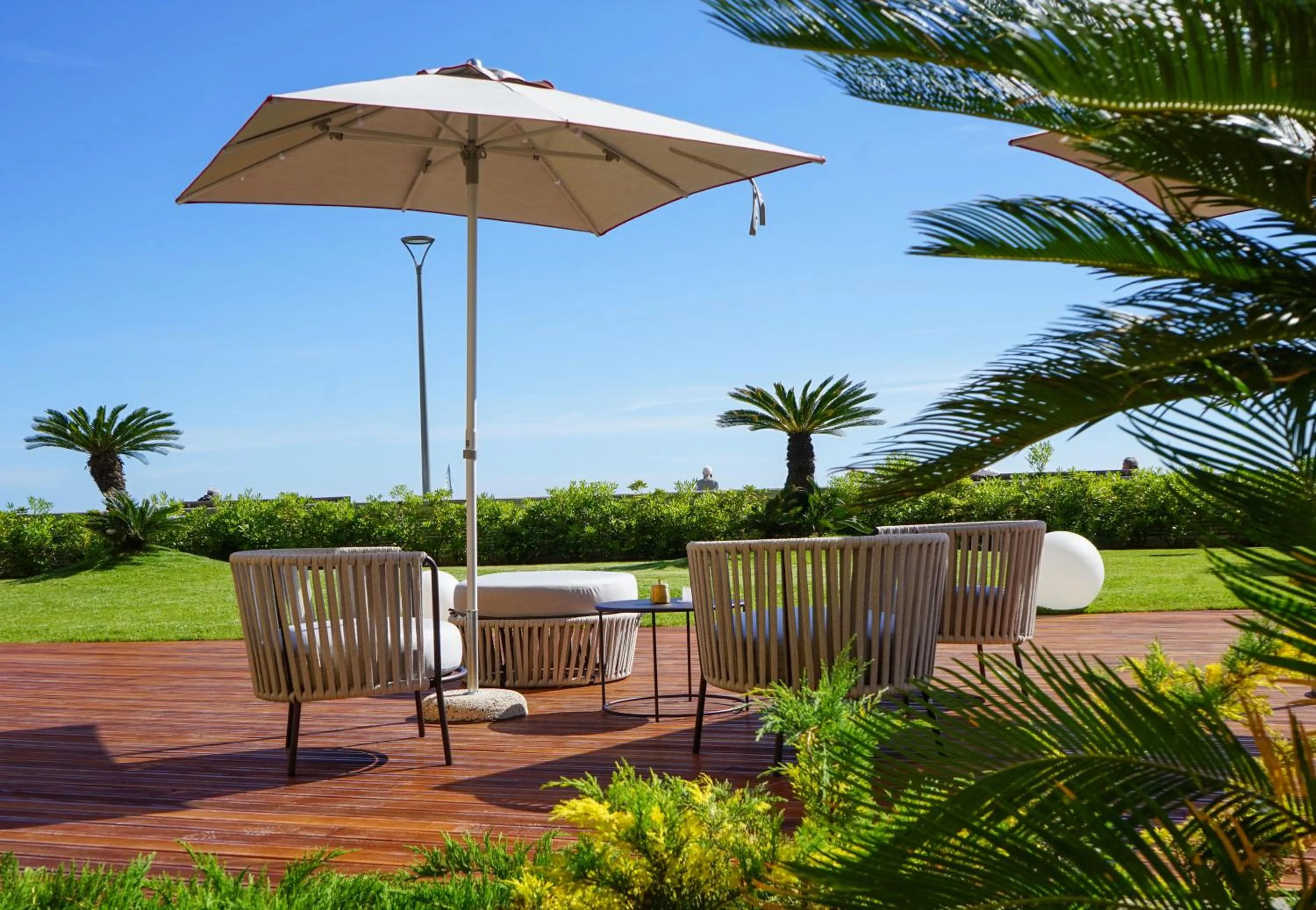 Patio in Grand Hotel Torre Fara