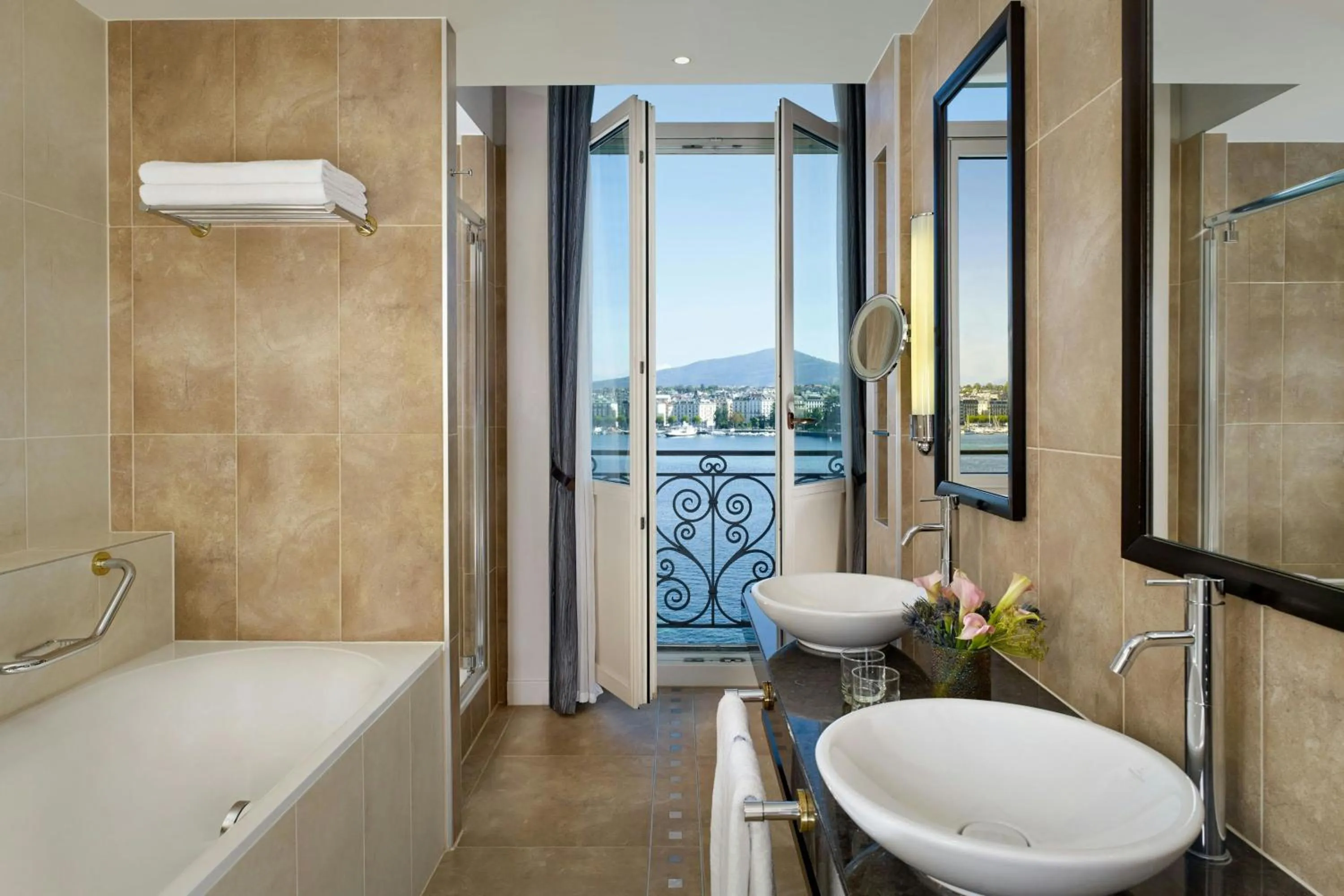 Bathroom in The Ritz-Carlton Hotel de la Paix, Geneva