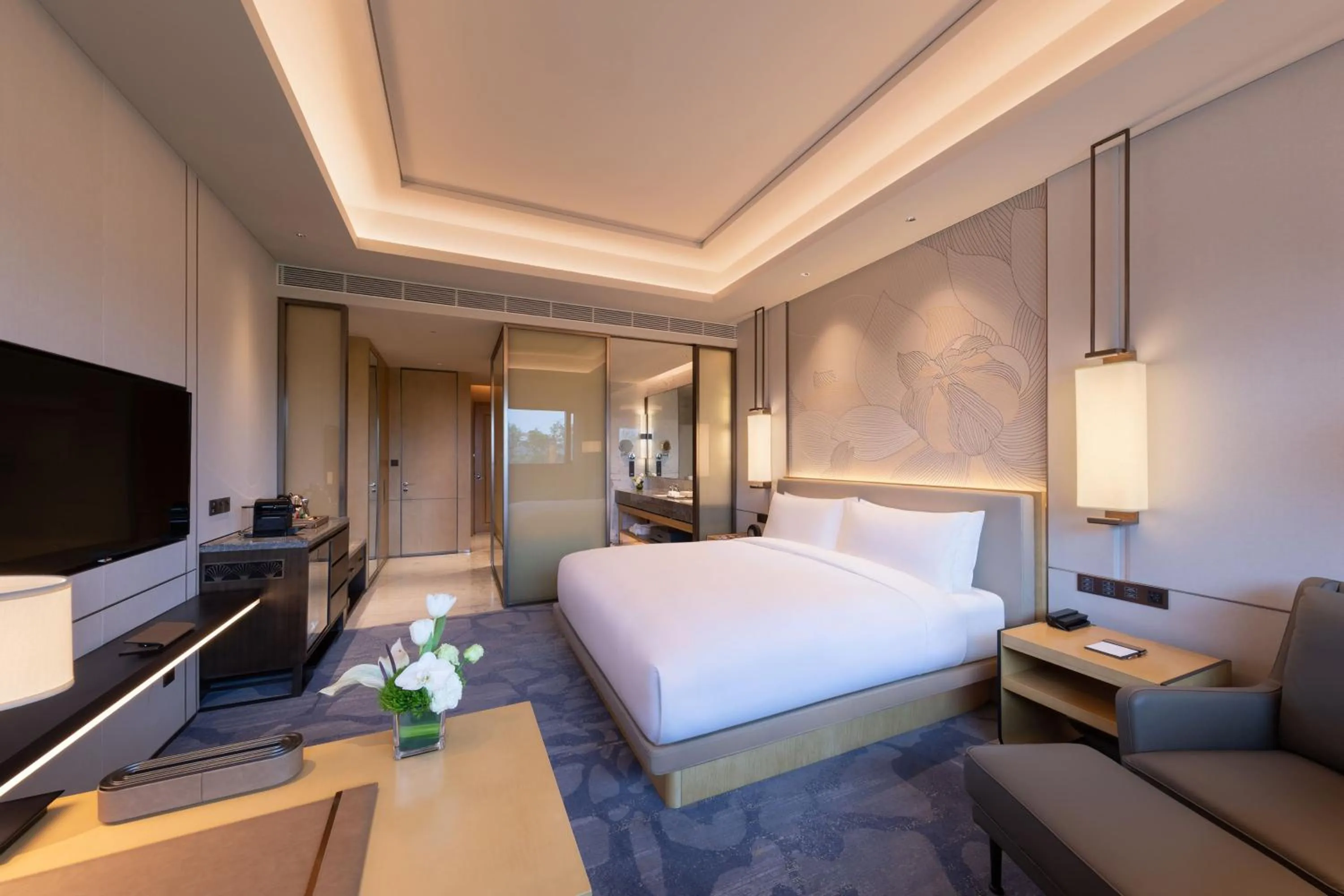 Bed in Gran Meliá Chengdu