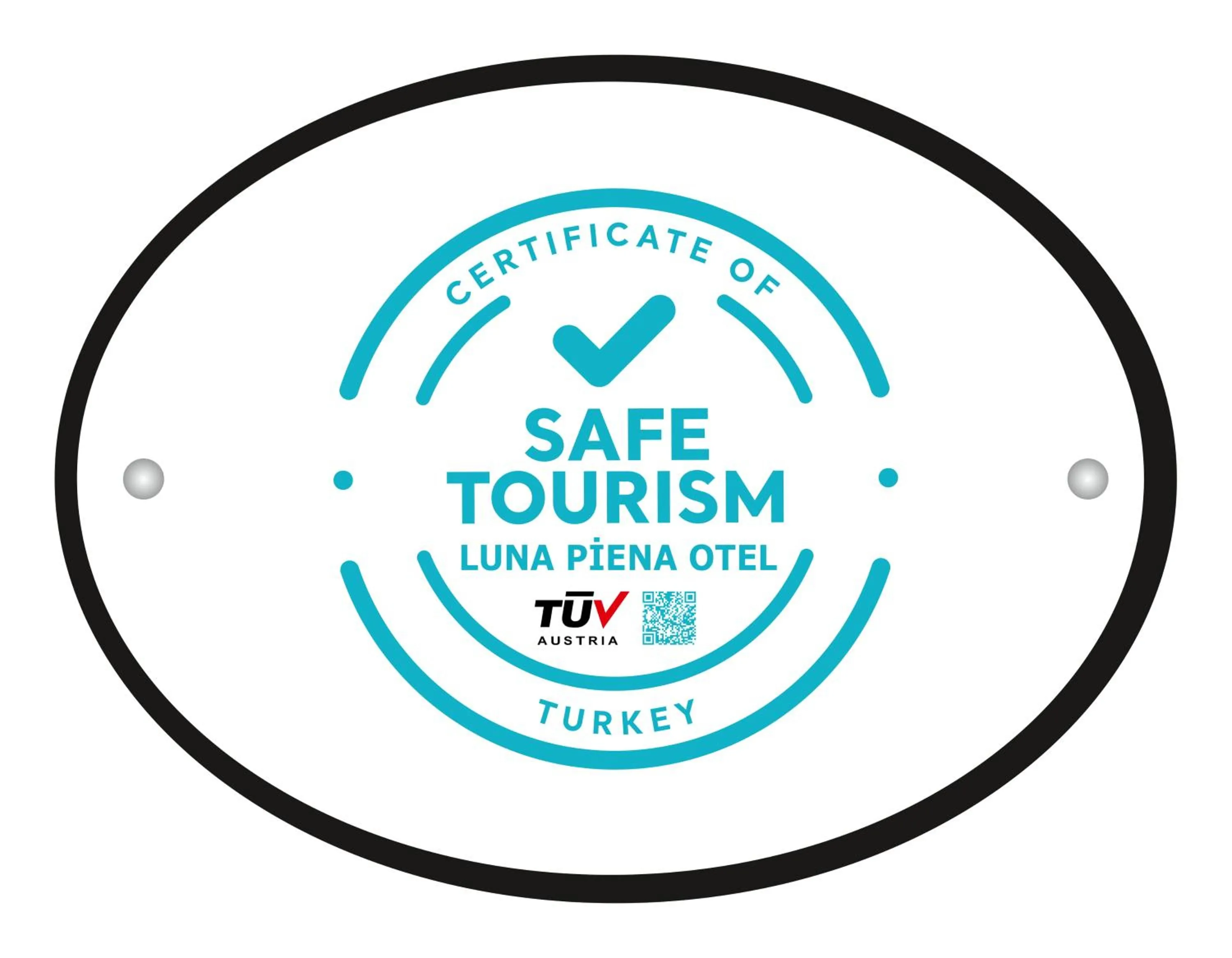 Certificate/Award in Luna Piena Hotel