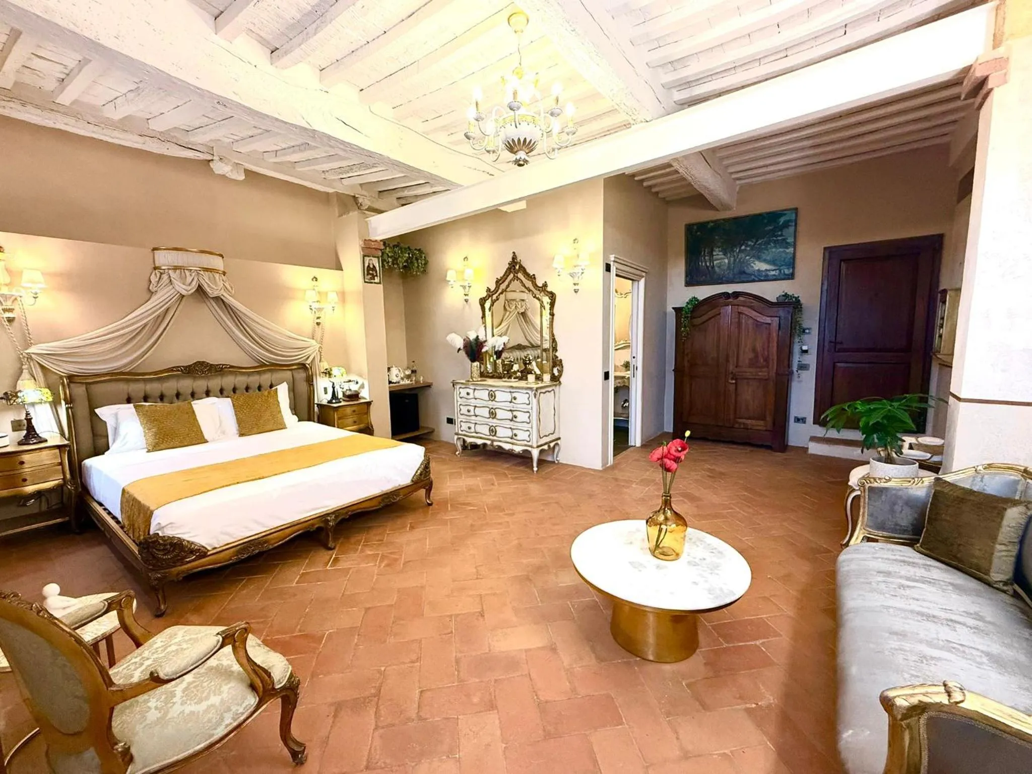 Bed in Il Miraggio in Val d'Orcia Relais & Spa