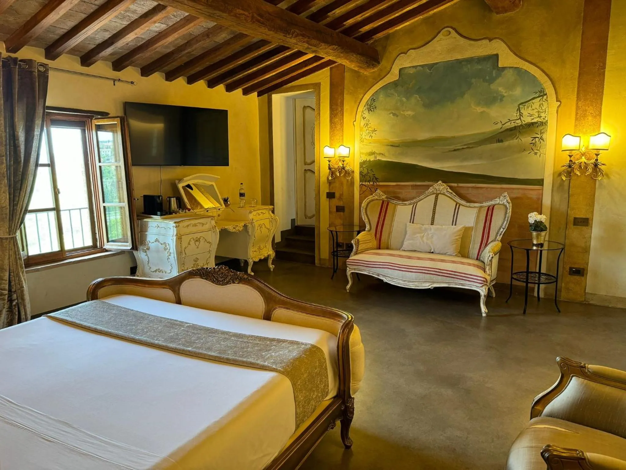 Bed in Il Miraggio in Val d'Orcia Relais & Spa