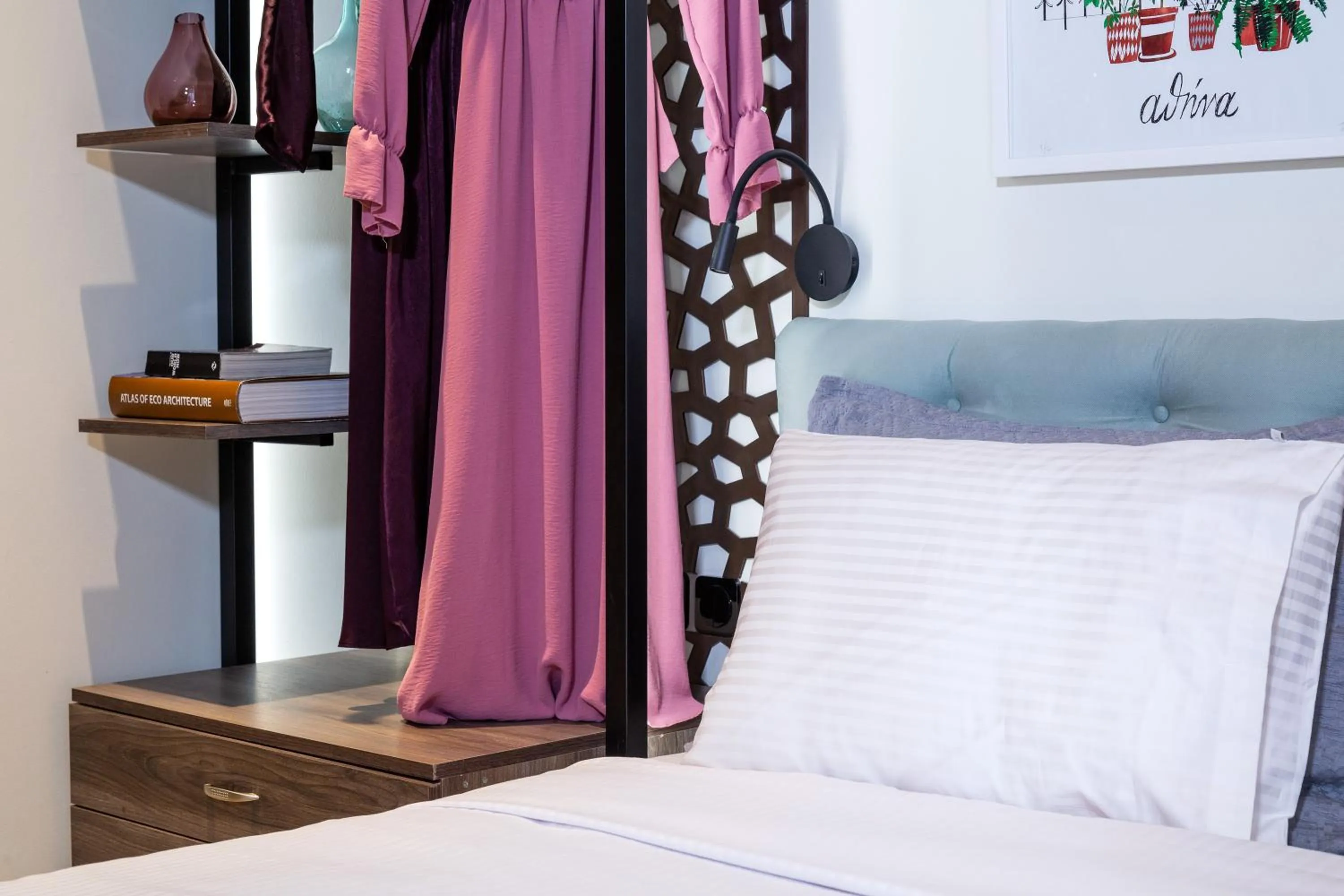 Bed in Athens Ivy Suites