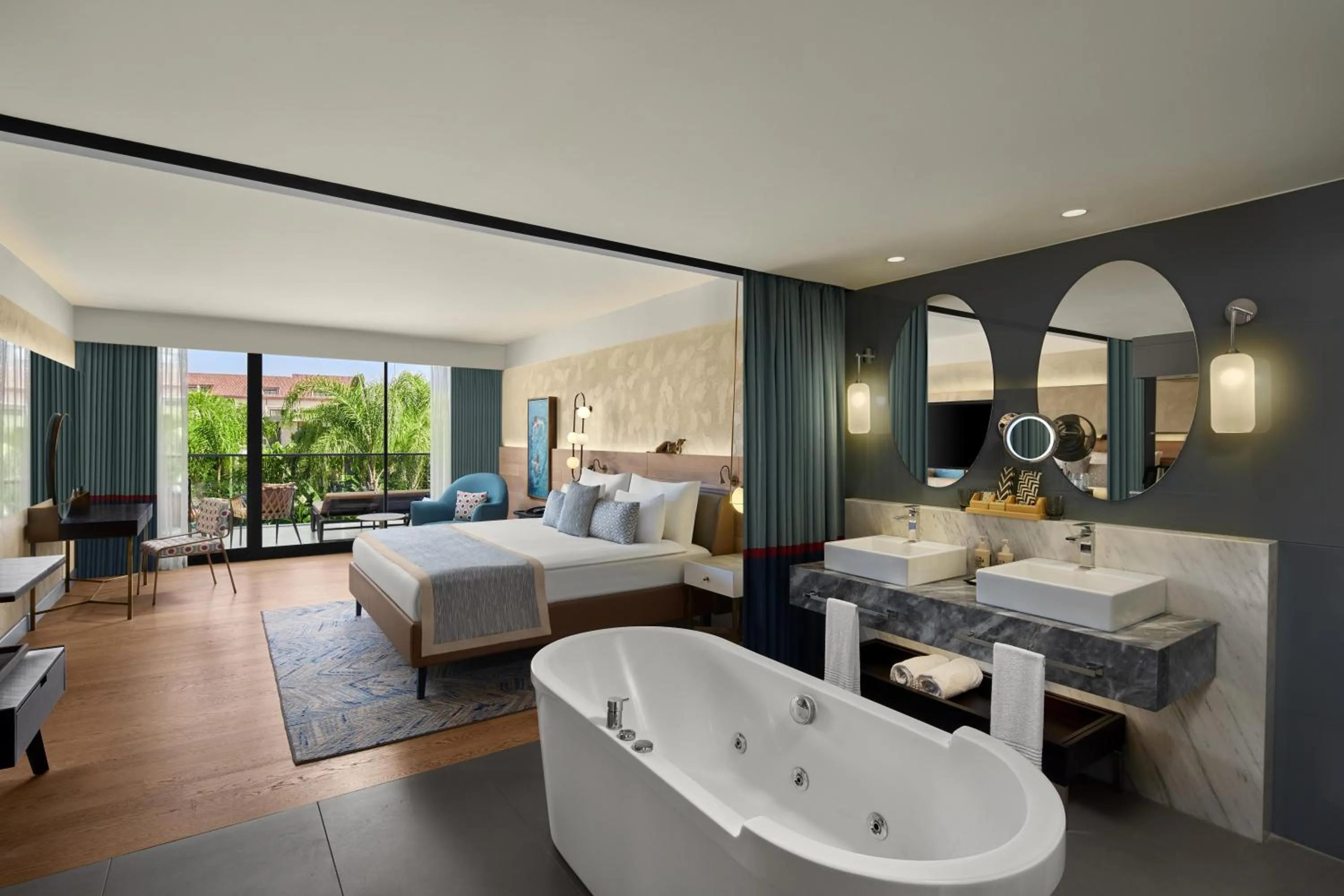 Bathroom, Bed in Akra Fethiye The Residence Tui Blue Sensatori - Ultra All Inclusive - Adults Only