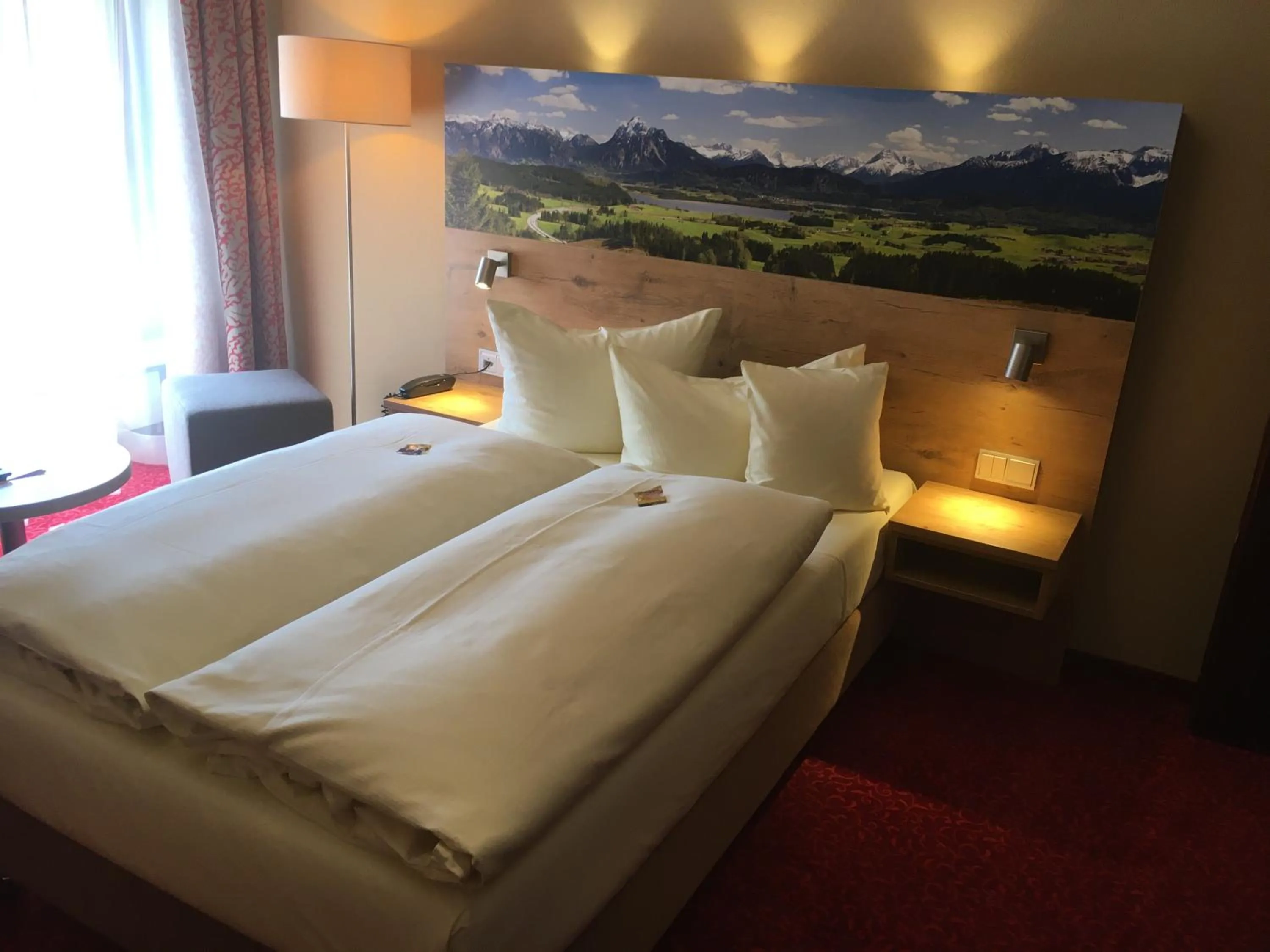 Decorative detail, Bed in Parkhotel Leiser