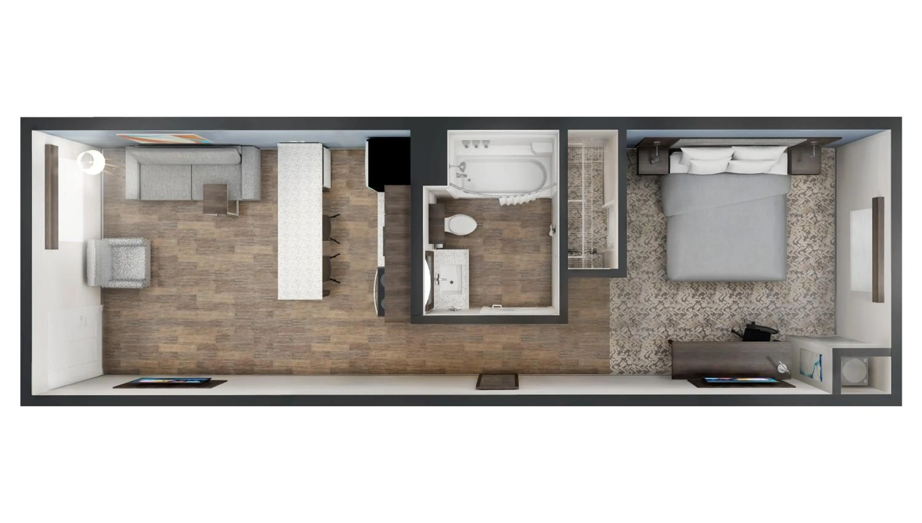 Floor plan in stayAPT Suites Raleigh-Durham/RTP