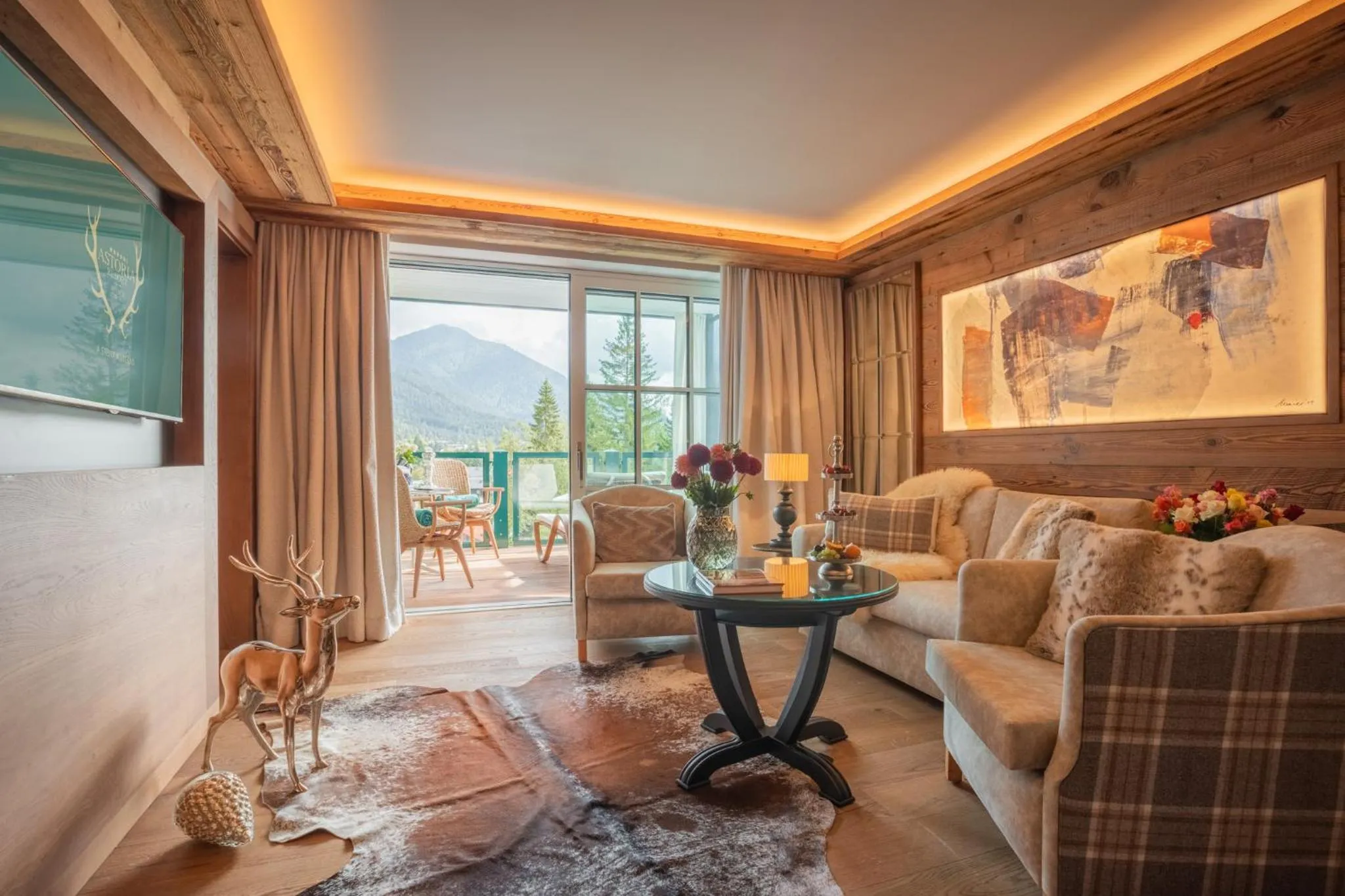 Living room in Alpin Resort Sacher