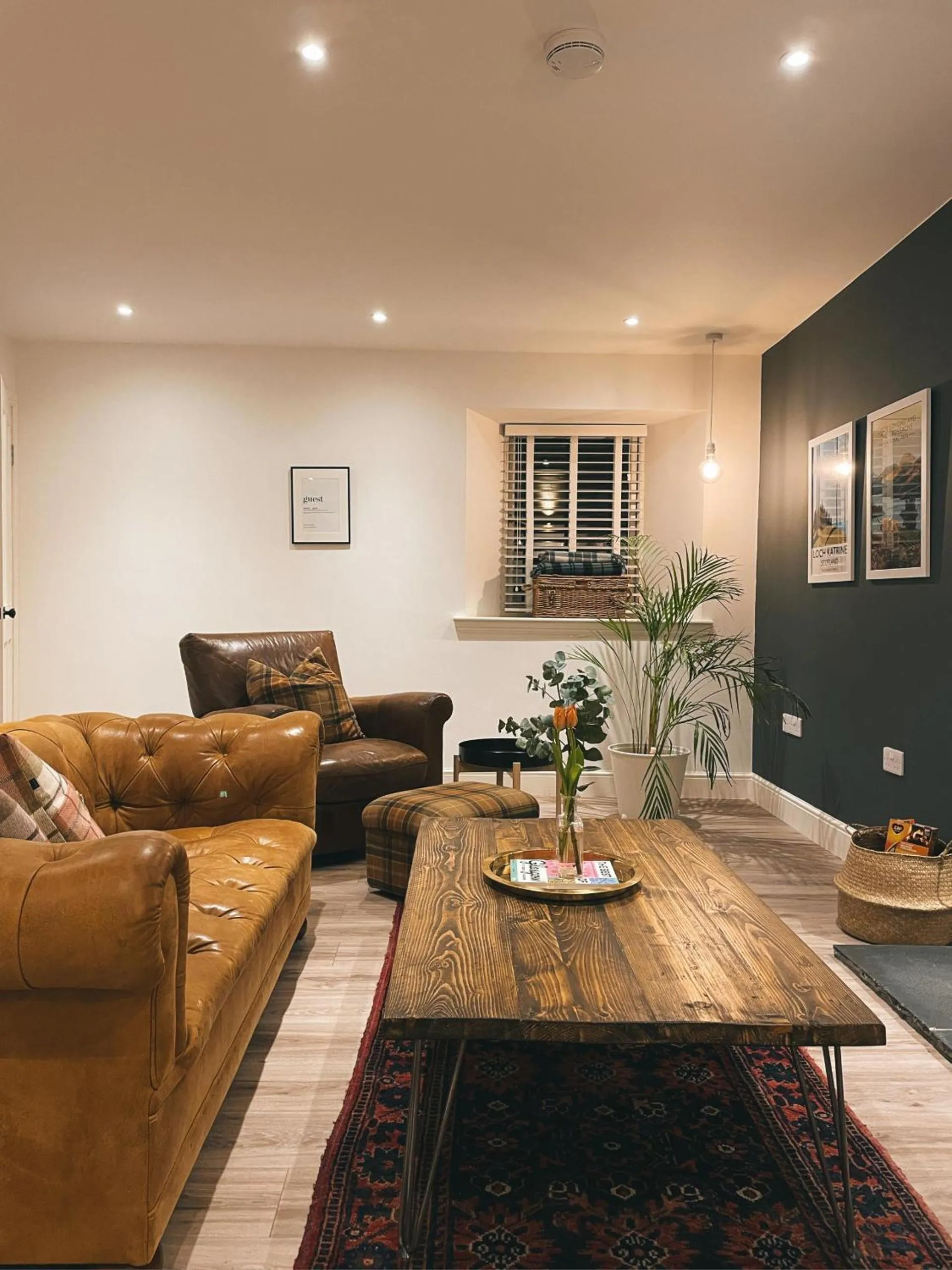 Living room in The Trossachs Collection