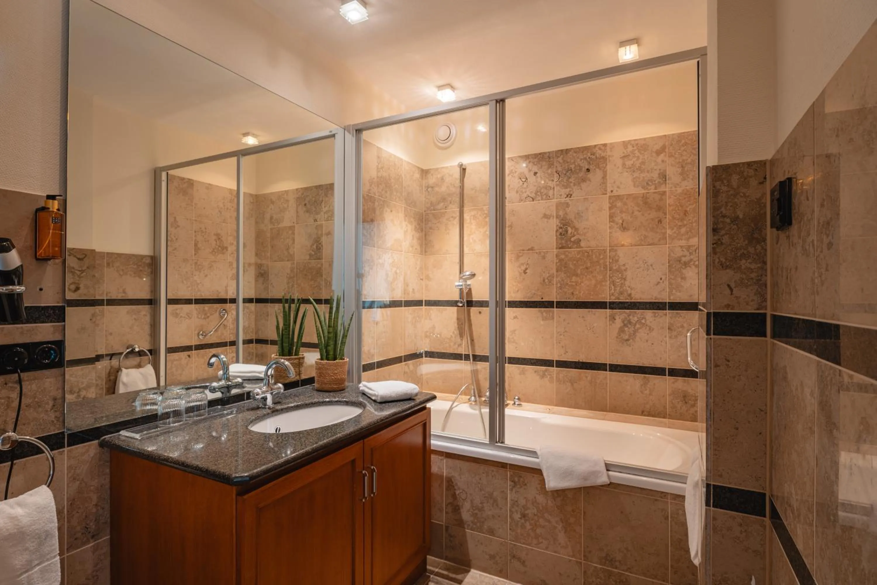 Bathroom in Naturhotel Sachsenbaude Oberwiesenthal - Indoor-Pool & Outdoor-Whirlpool