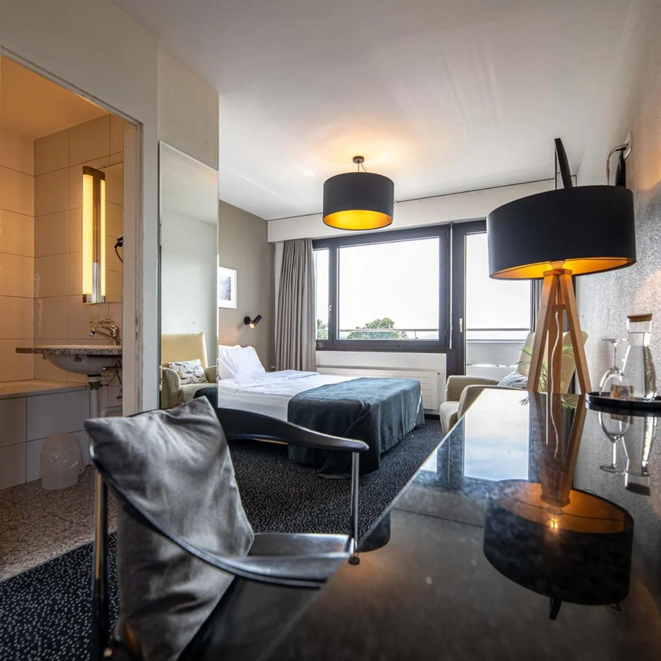 Photo of the whole room, Bed in Guggital Hotel Restaurant