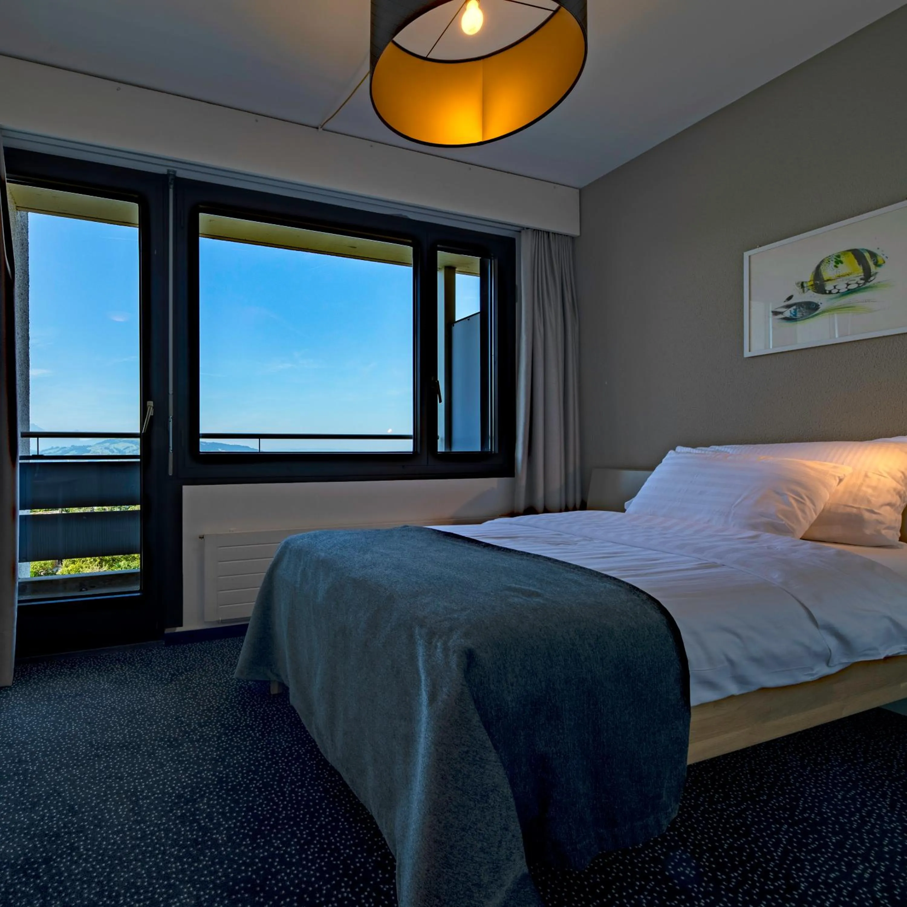 Photo of the whole room, Bed in Guggital Hotel Restaurant