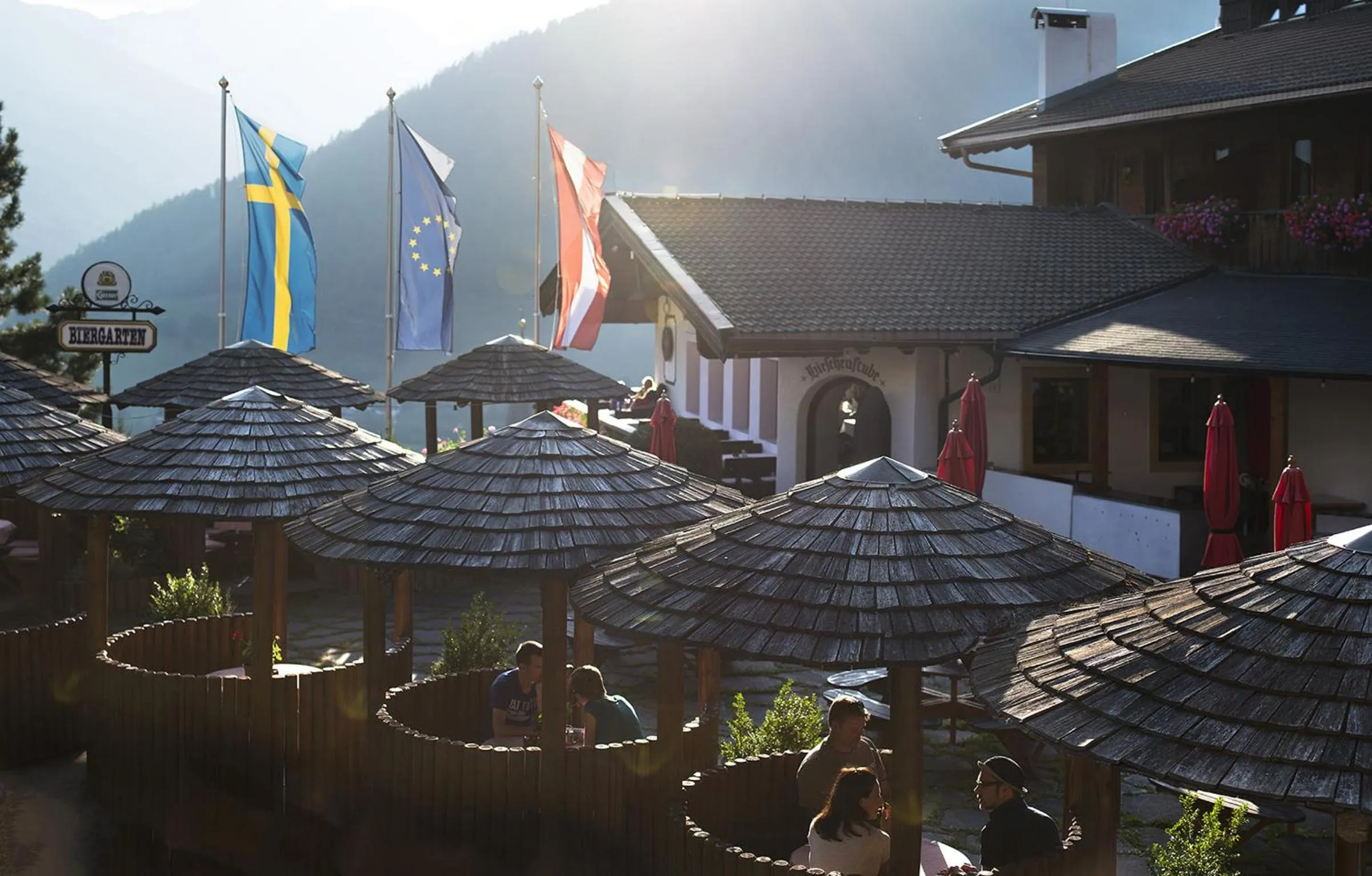 Patio in Hotel Goldried