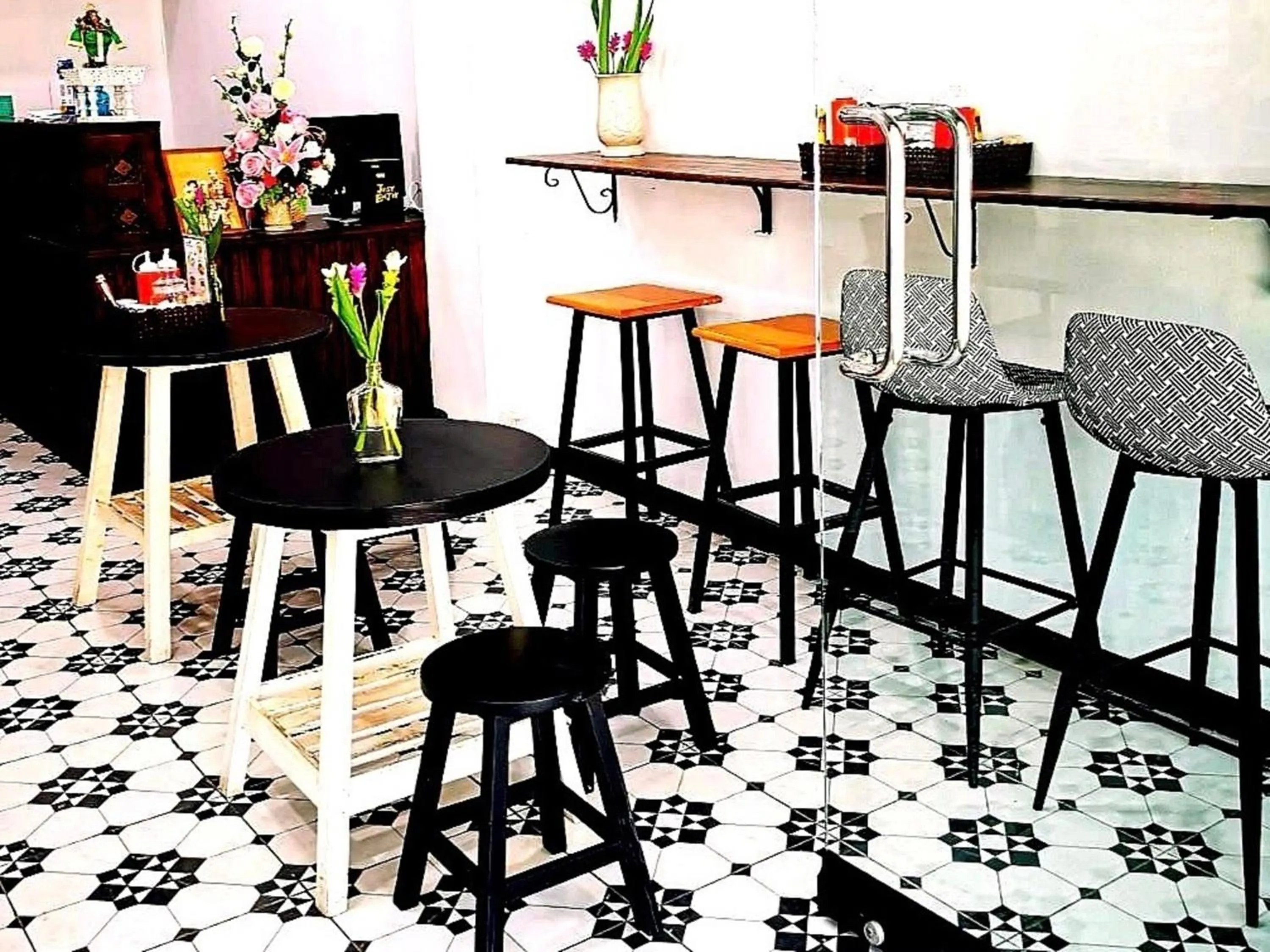 Dining area in Newnormal Hotel