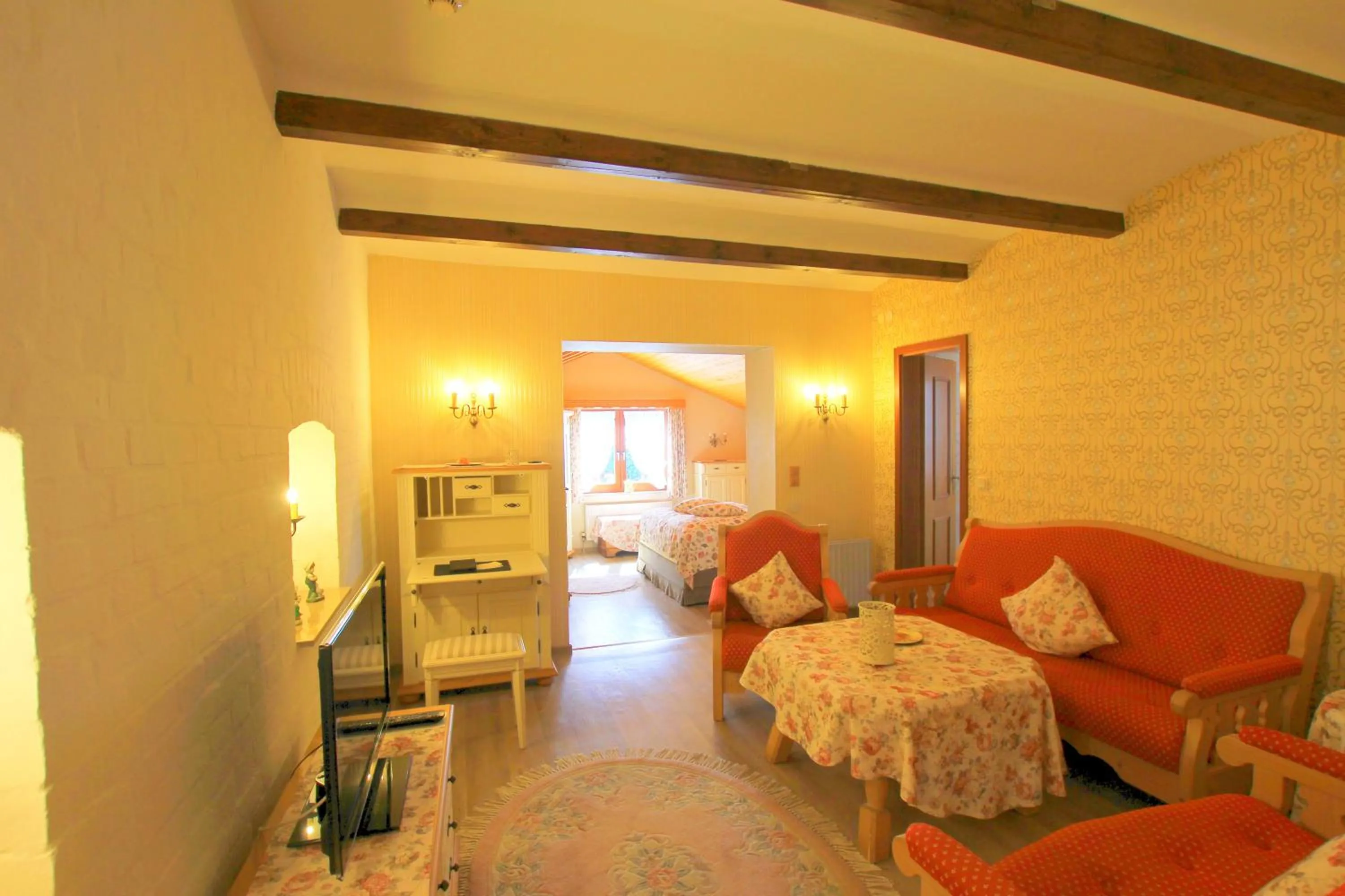 Photo of the whole room, Bed in Landhaus Hotel Romantik