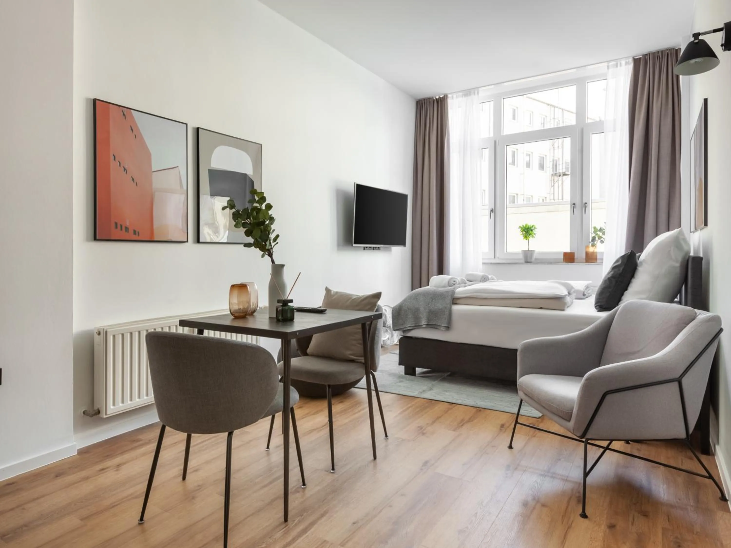 Seating area in Limehome Bremen Hutfilterstraße