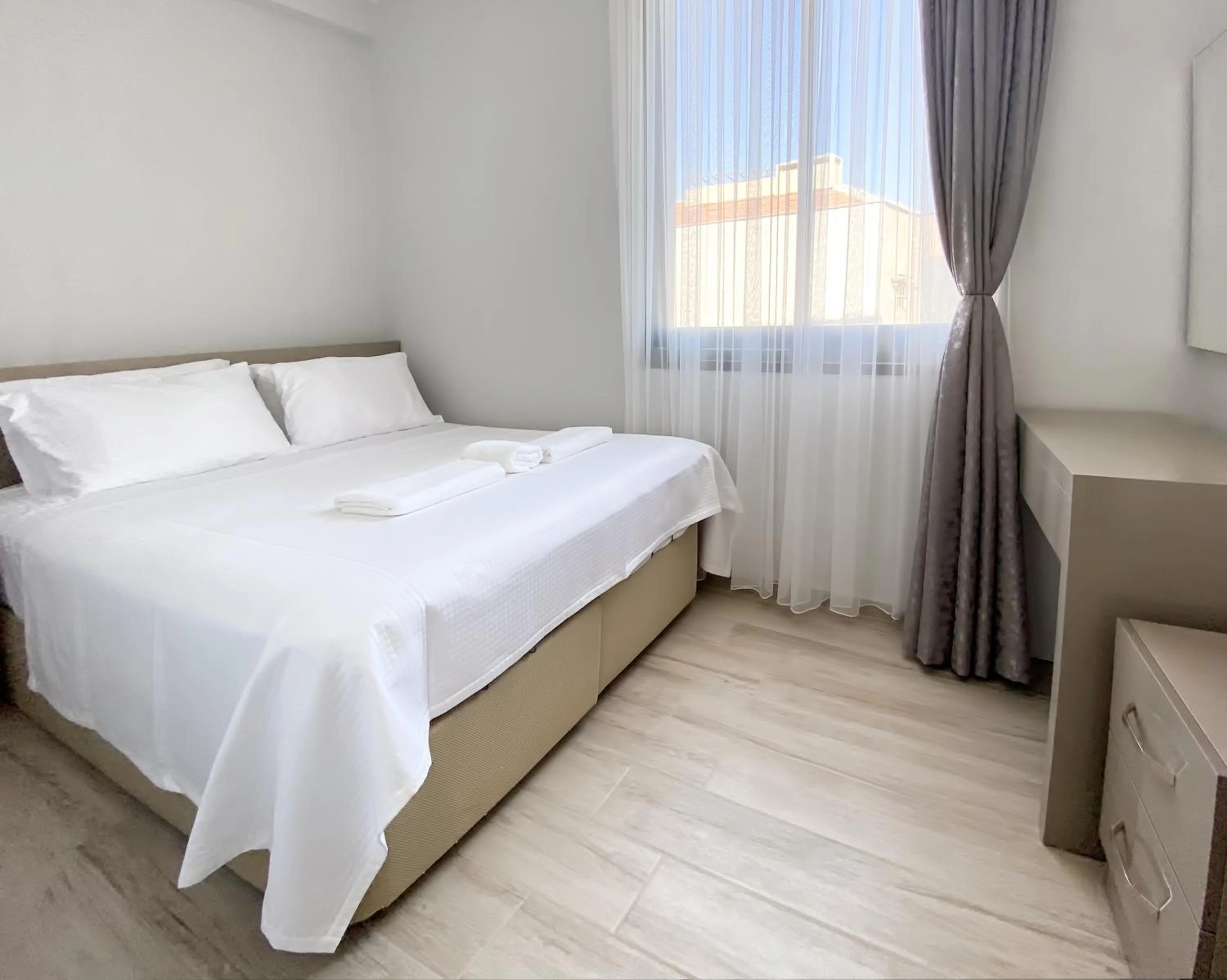 Bed in Azize Palas Apart Otel