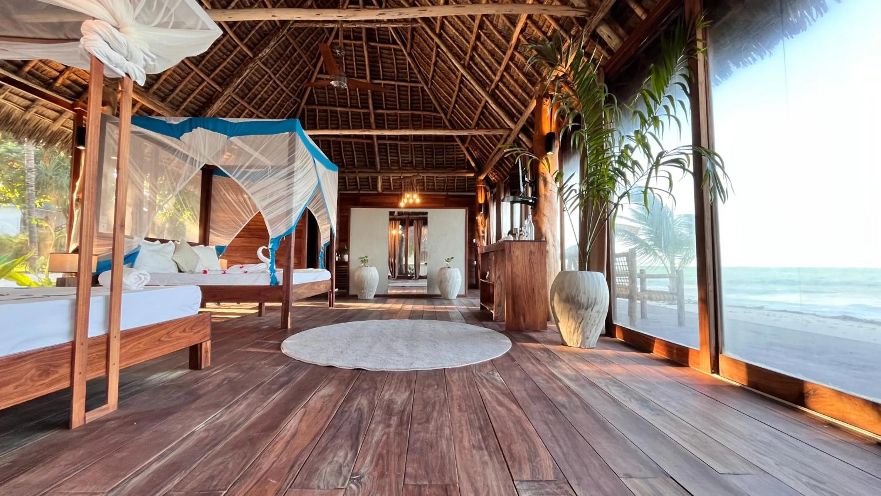 Bed in TIKI Beach Club & Resort