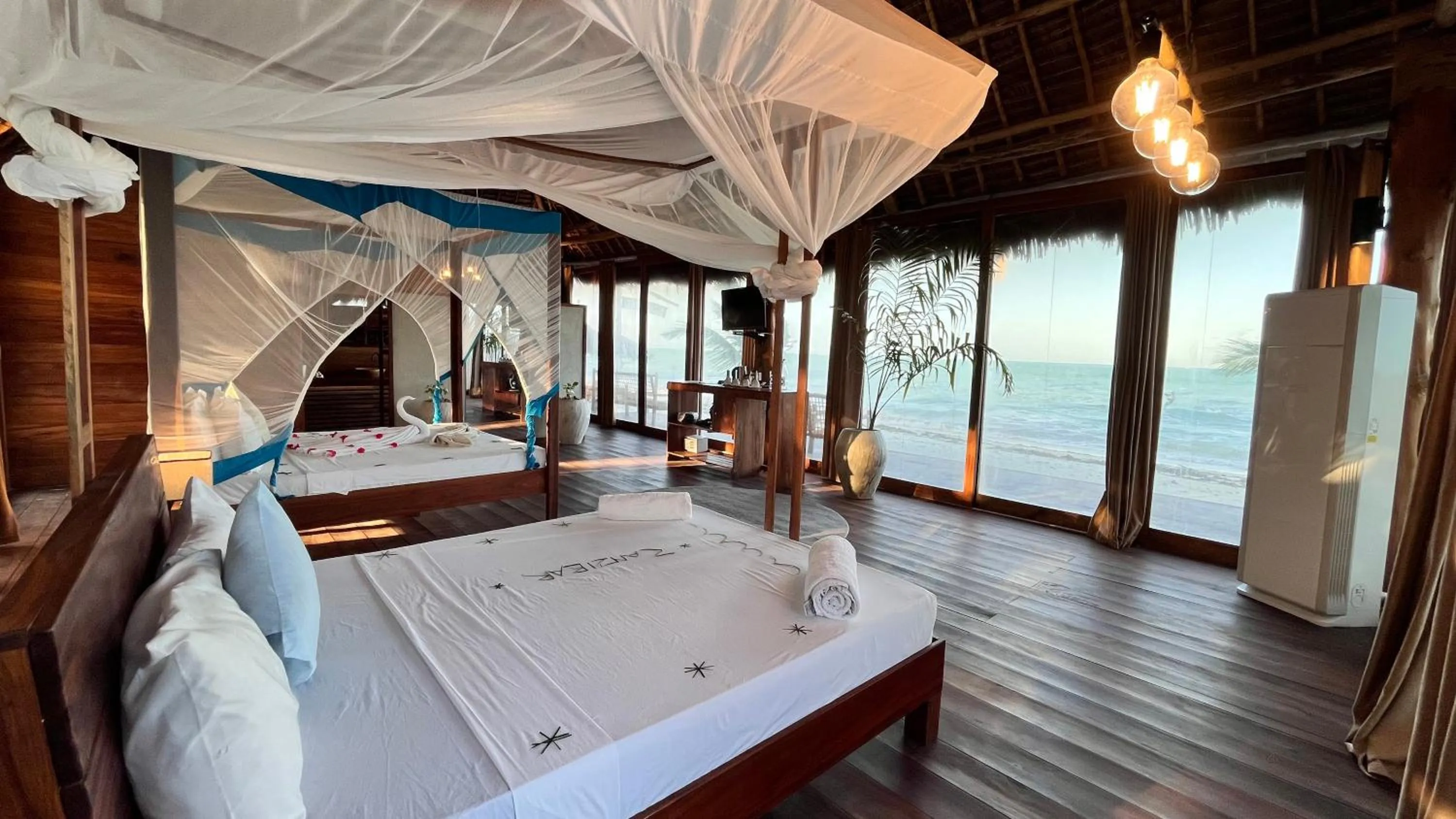 Bed in TIKI Beach Club & Resort