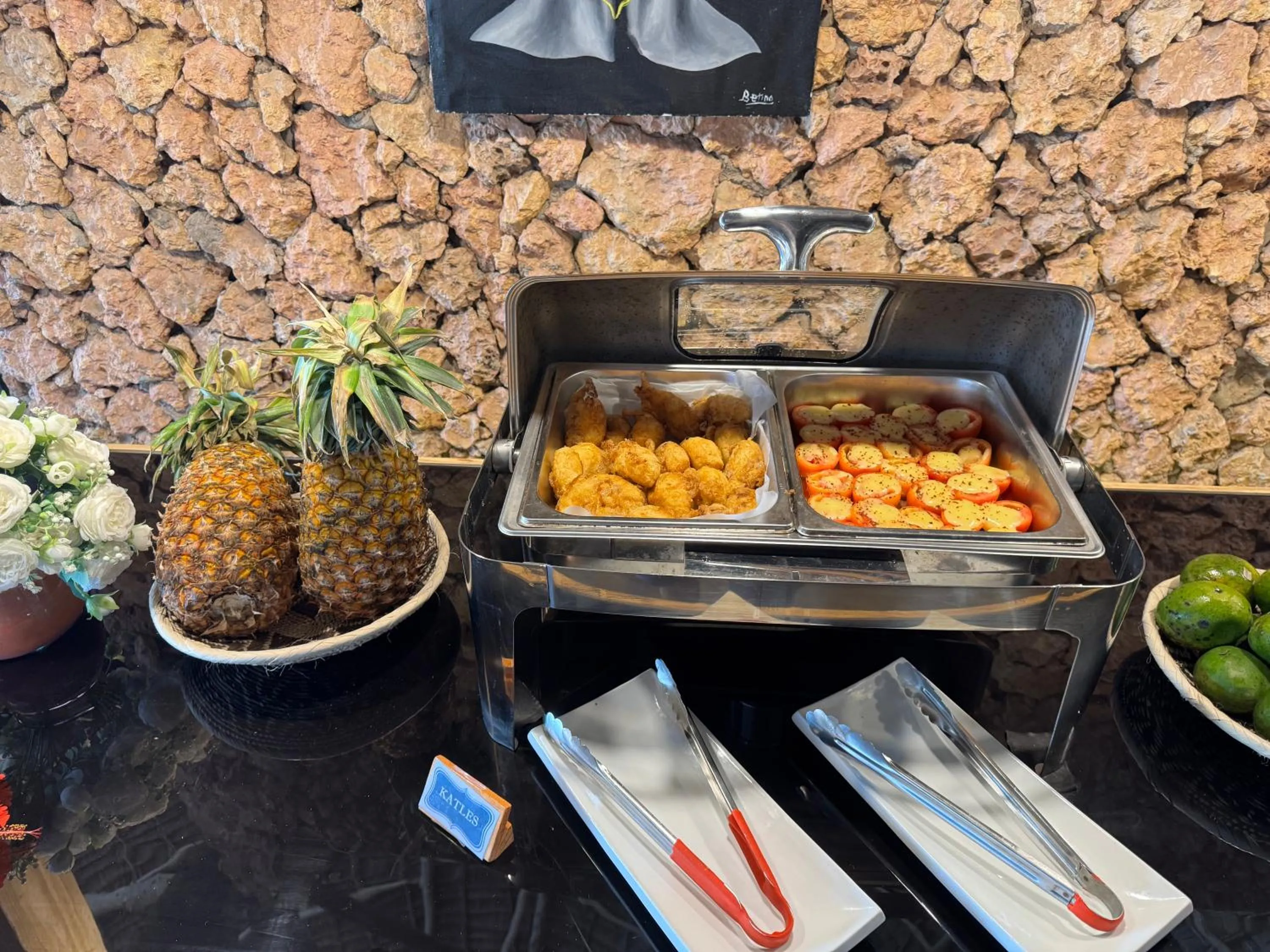 Buffet breakfast in TIKI Beach Club & Resort