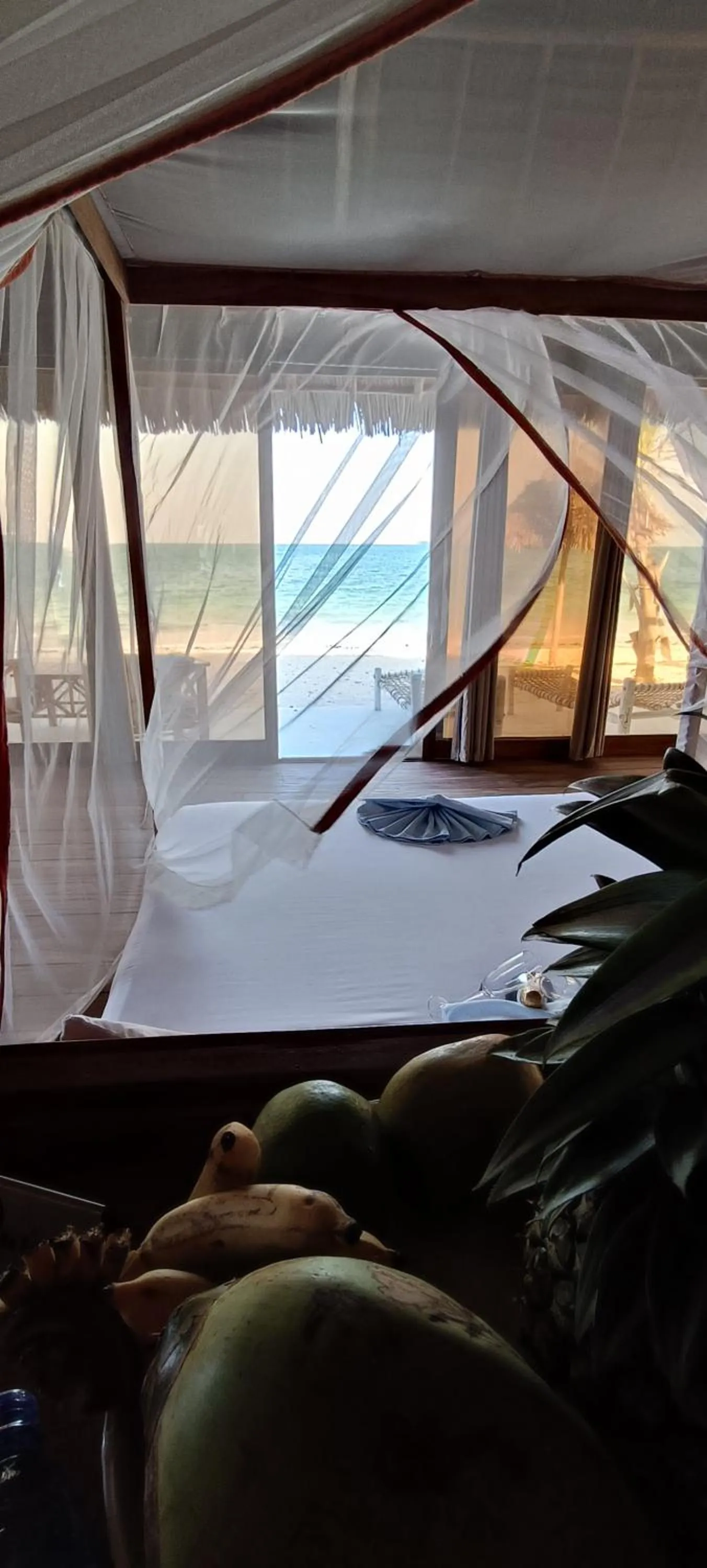 Bed in TIKI Beach Club & Resort