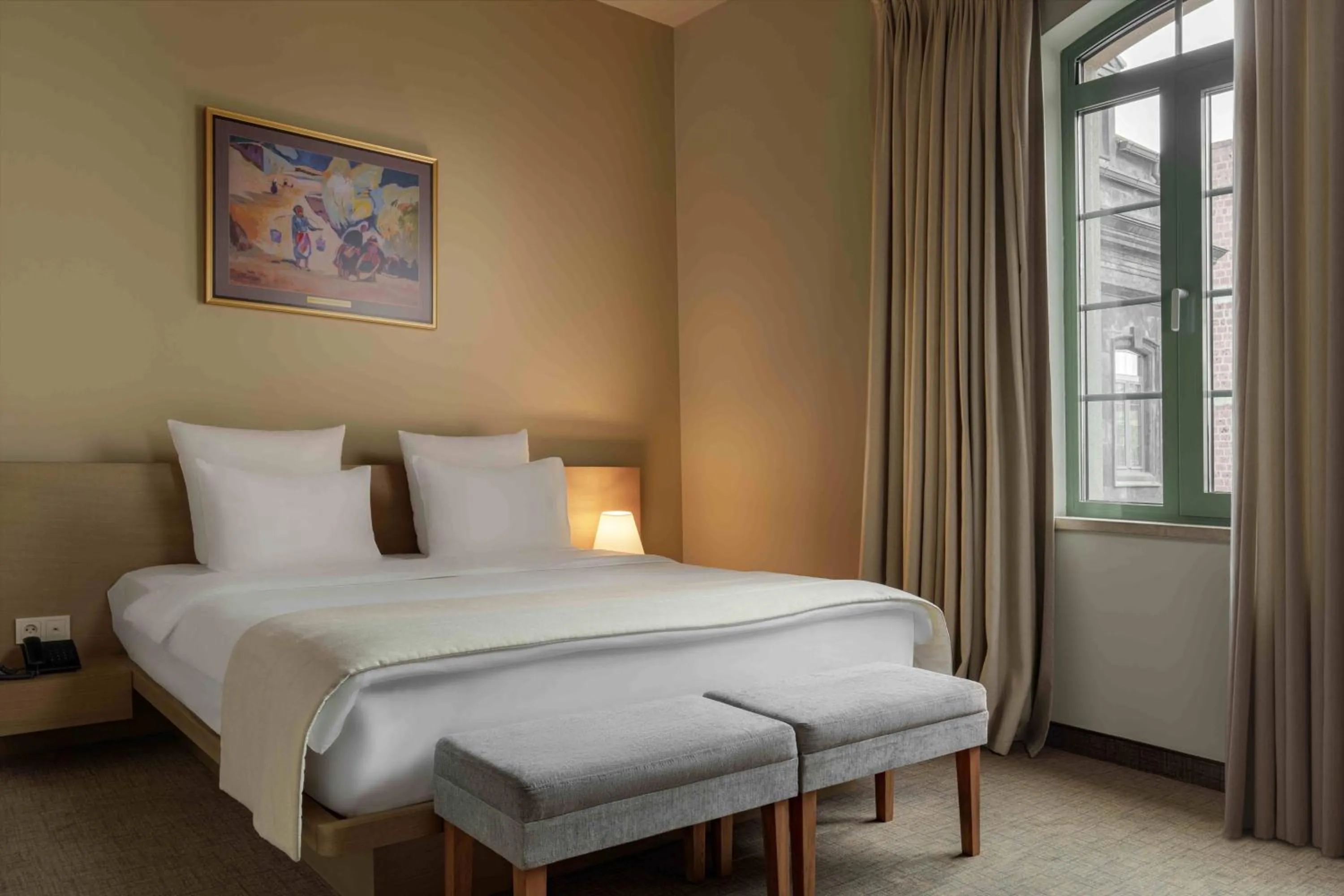 Bed in GRAND HOTEL GYUMRI by APRICOT Hotels