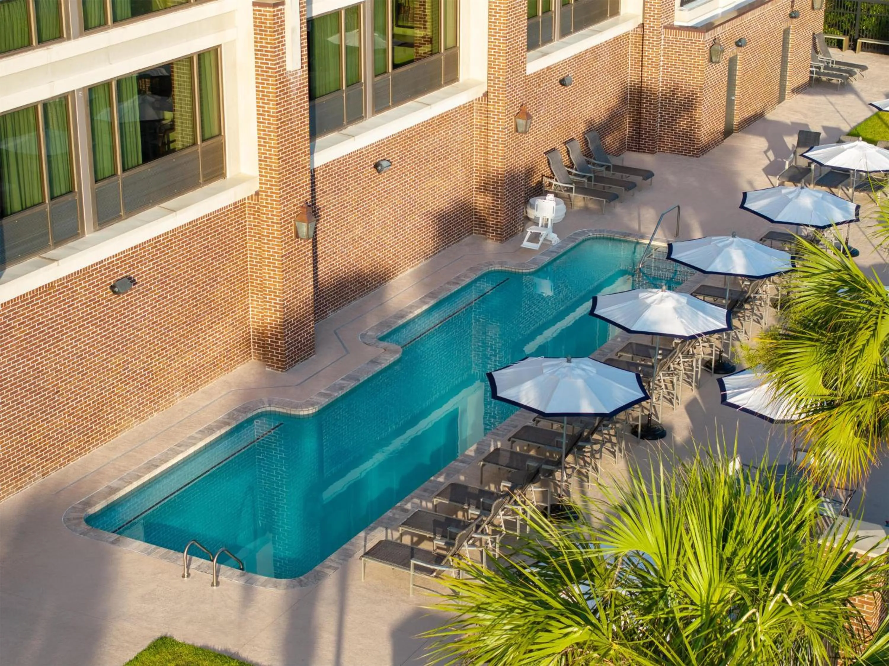 Pool view in Hilton Garden Inn Charleston Waterfront/Downtown