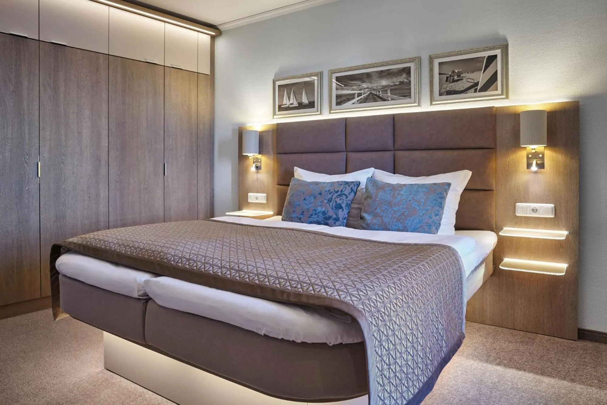 Decorative detail, Bed in Hotel Strandidyll