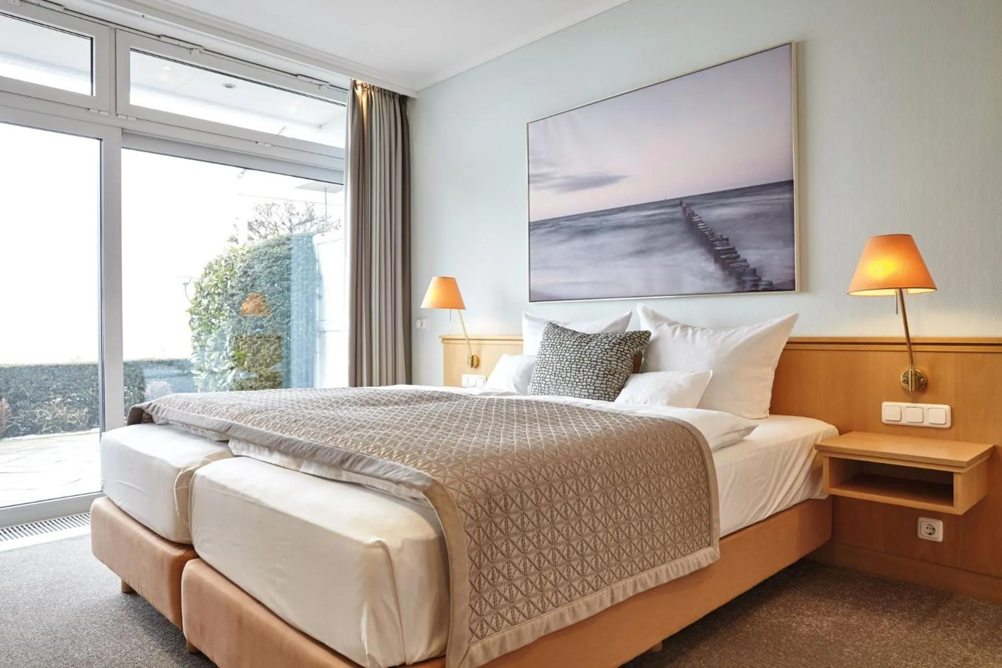 Bed in Hotel Strandidyll