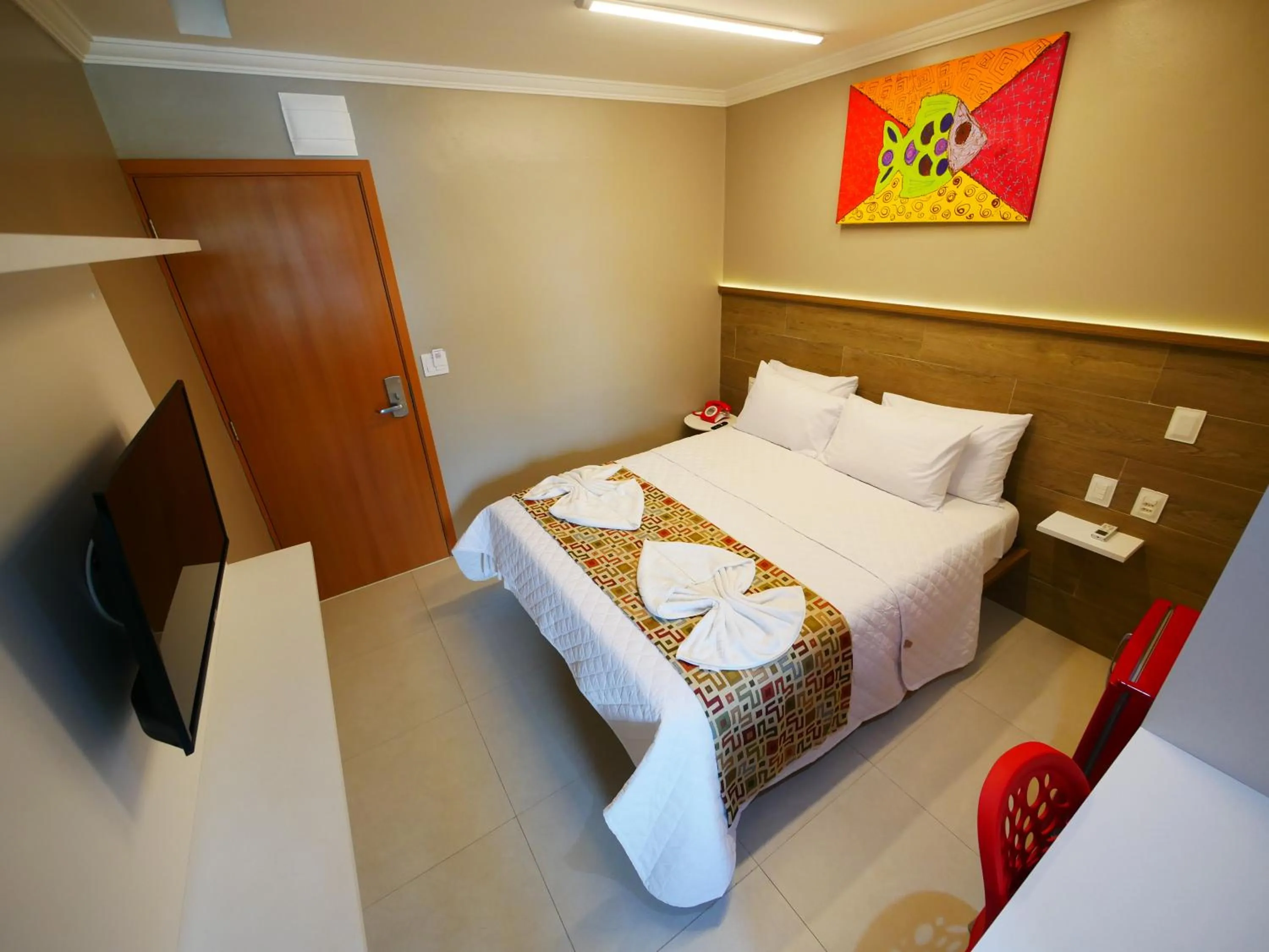 Bed in Pousada Recanto dos Corais