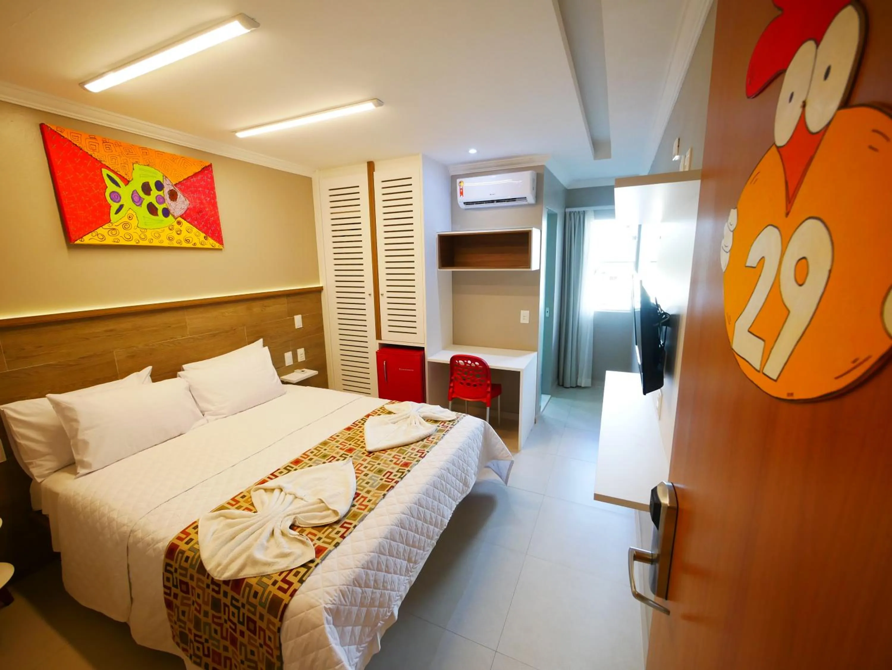 Bed in Pousada Recanto dos Corais