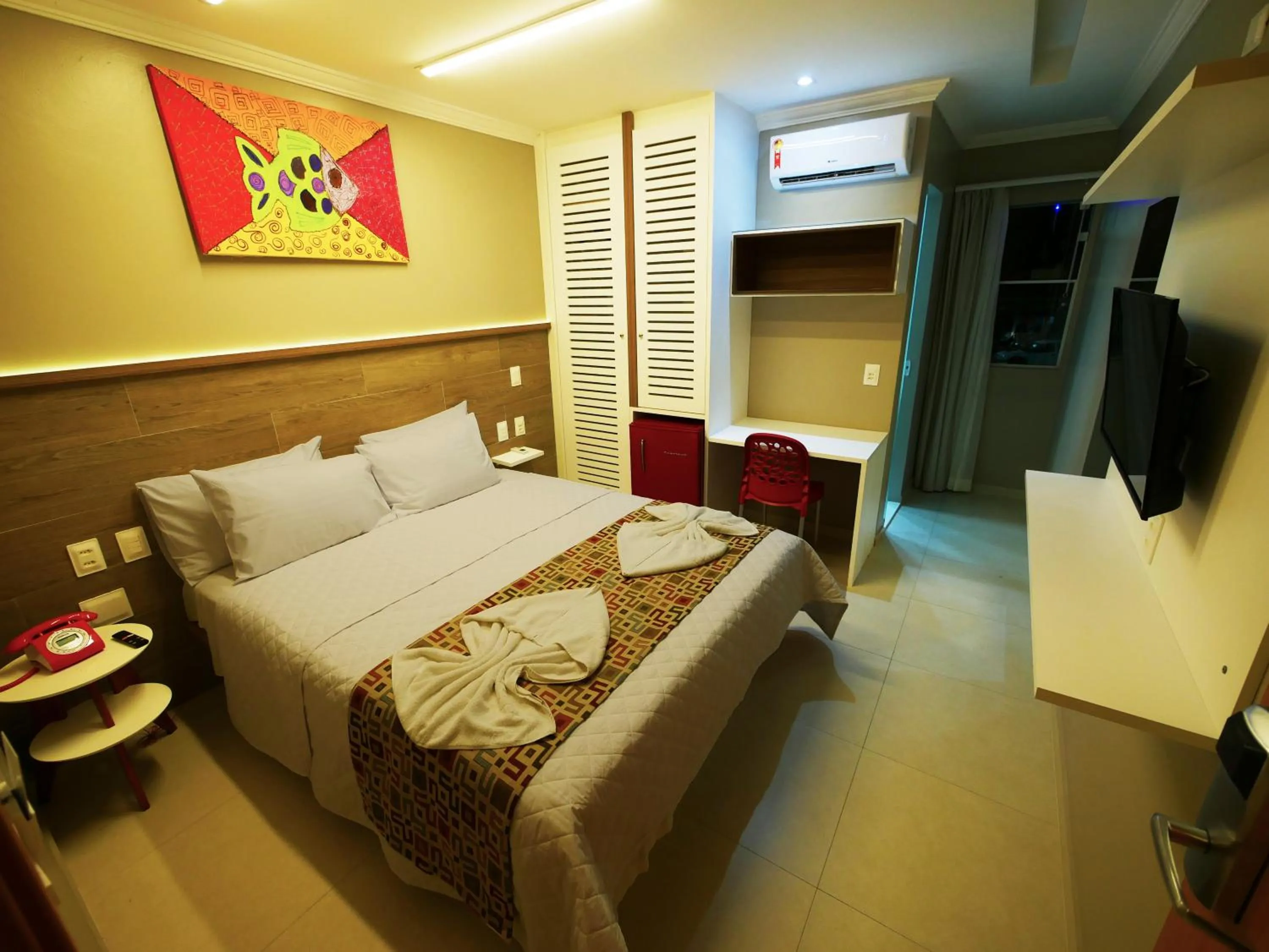 Bed in Pousada Recanto dos Corais