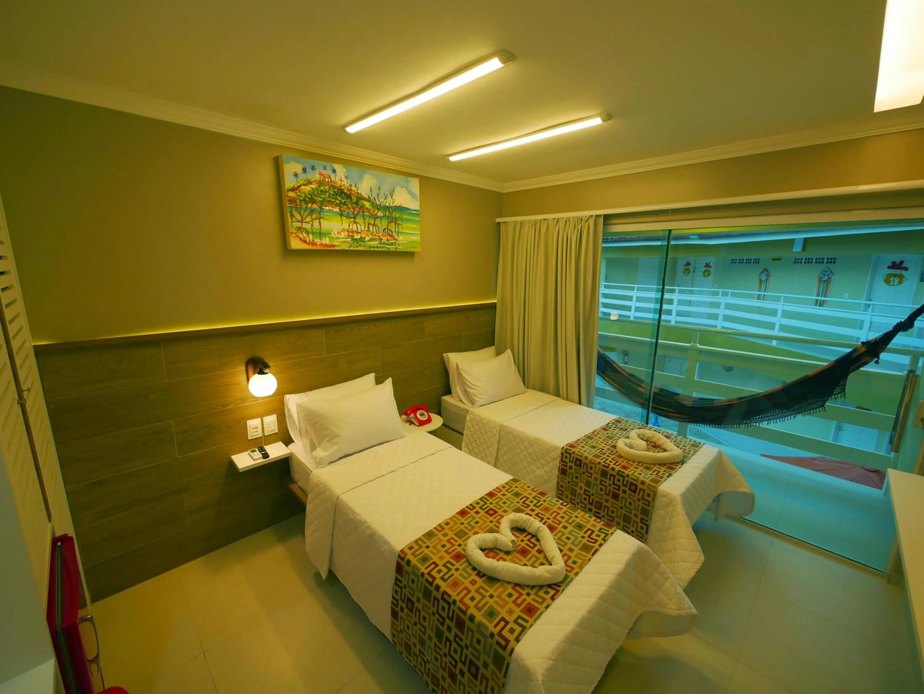 Bed in Pousada Recanto dos Corais