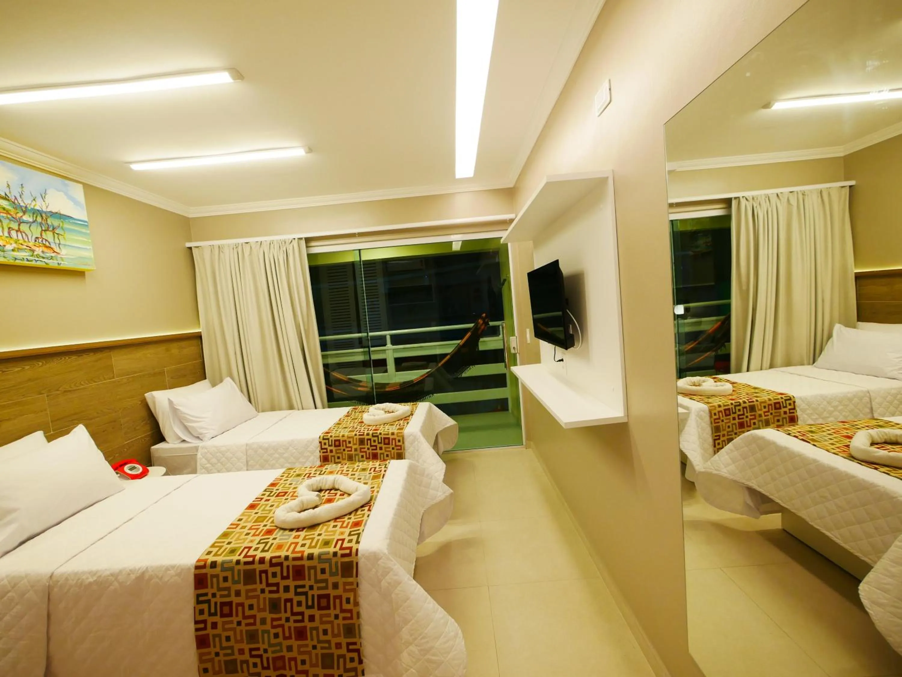 Bed in Pousada Recanto dos Corais