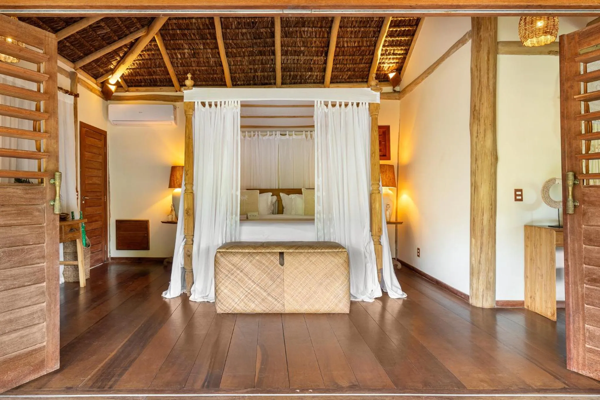 Bed in Filha Da Lua Ecolodge