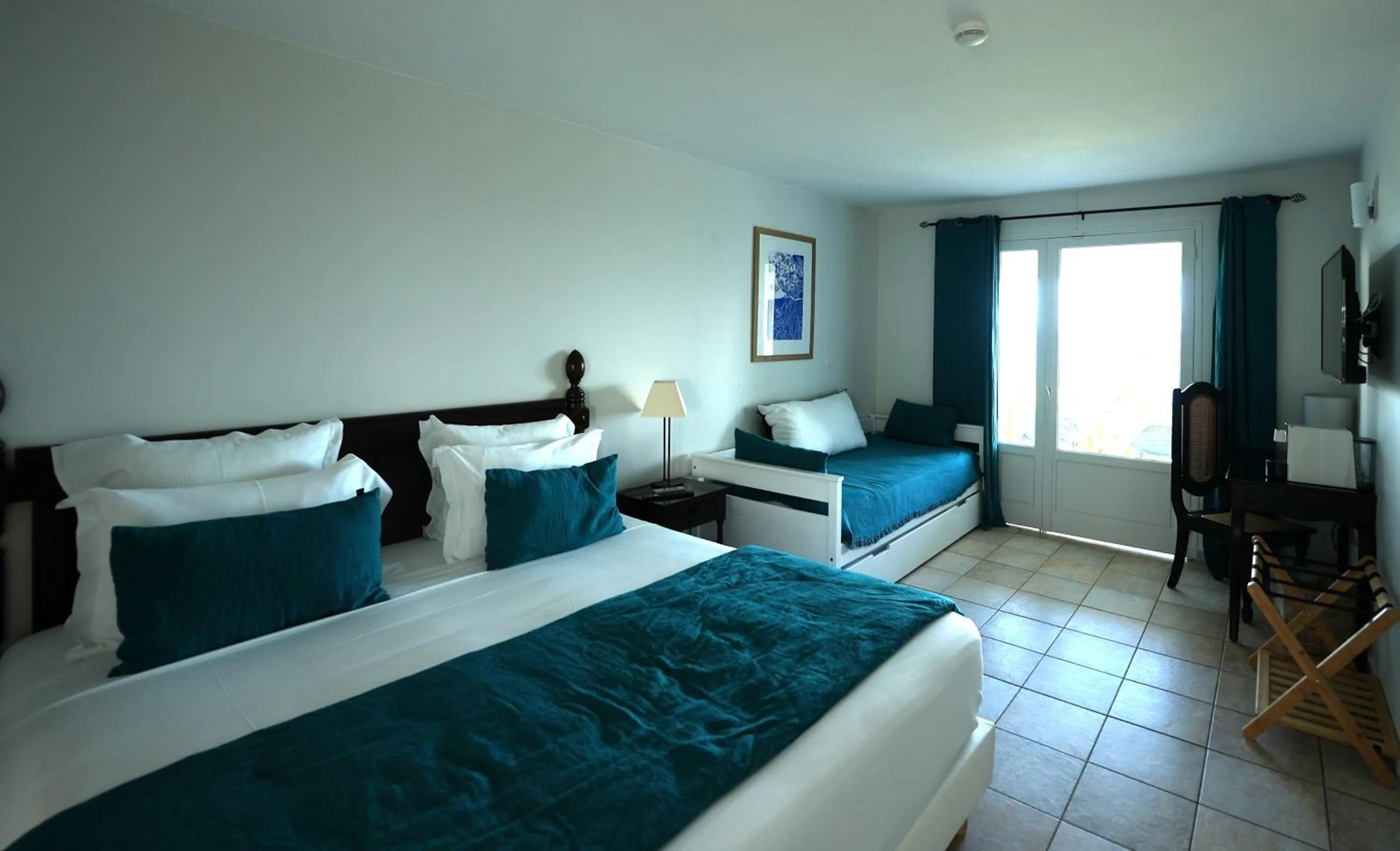 Bed in Hôtel Amaudo