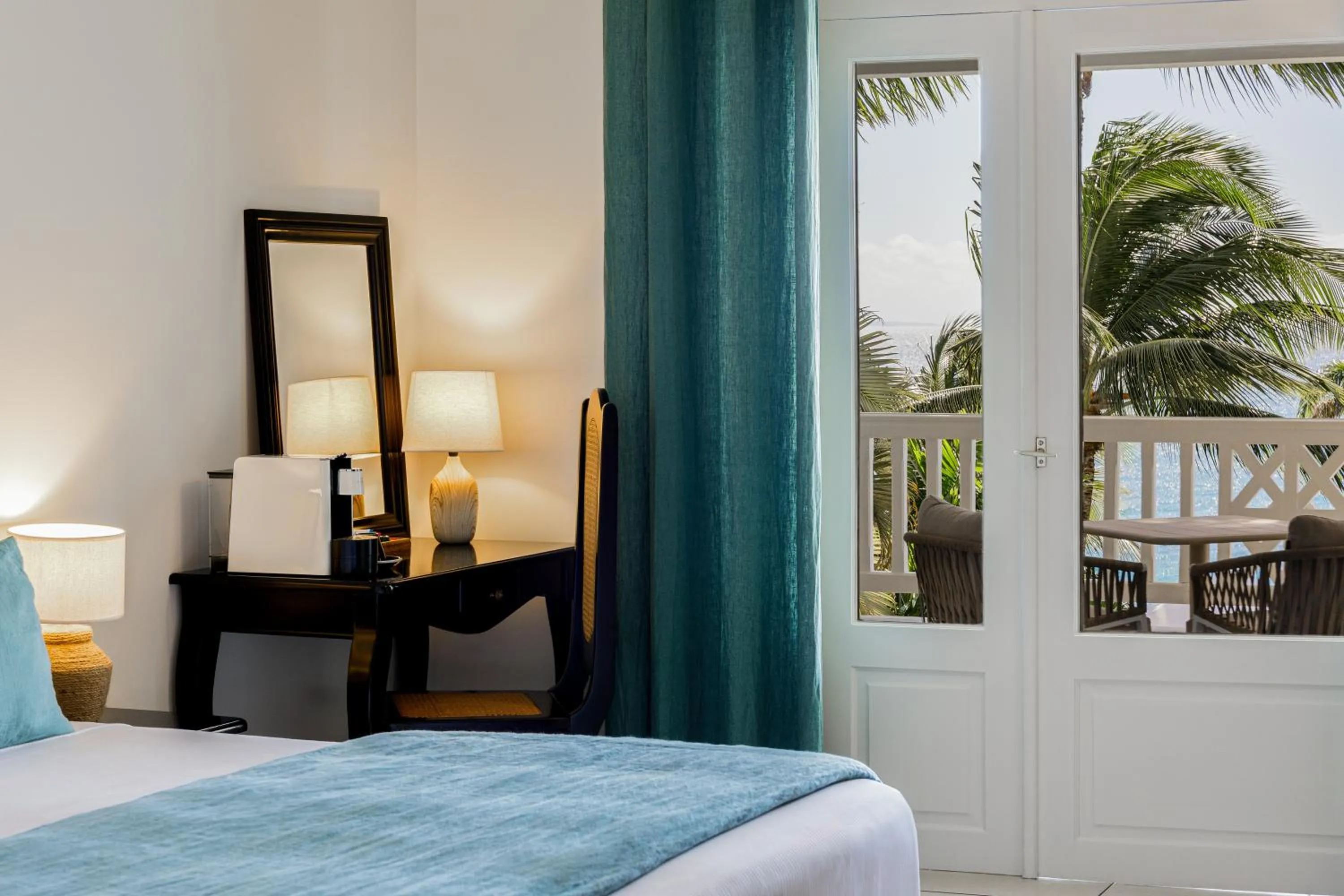 Bed in Hôtel Amaudo