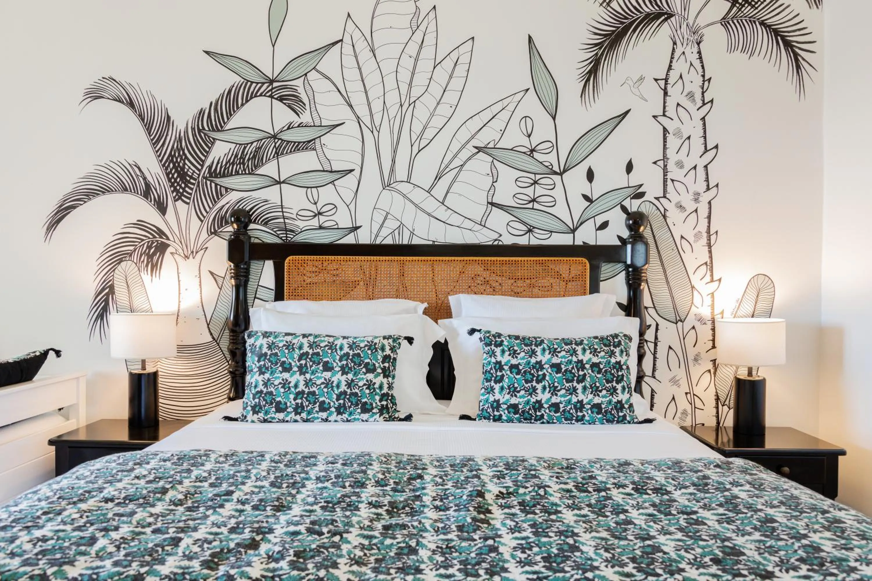 Bed in Hôtel Amaudo