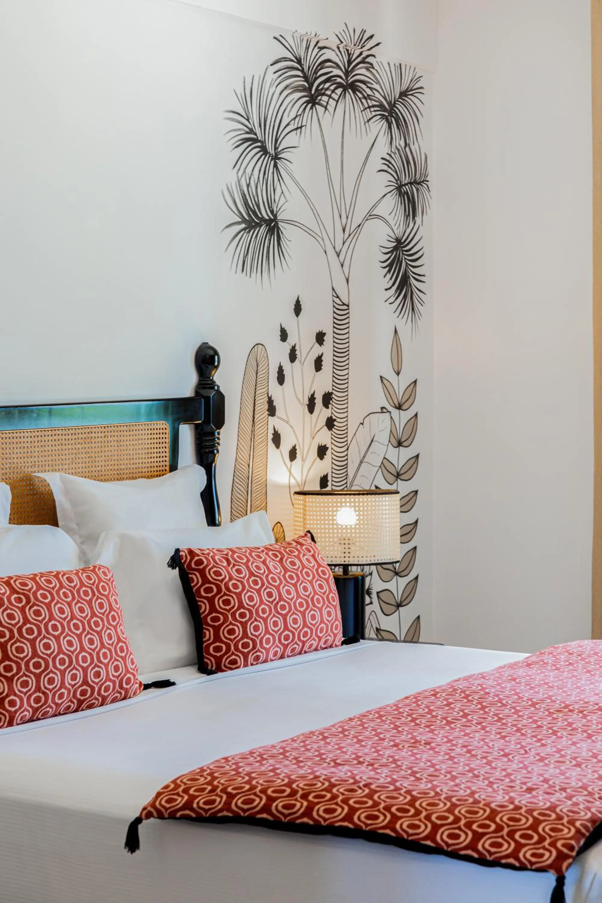 Bed in Hôtel Amaudo