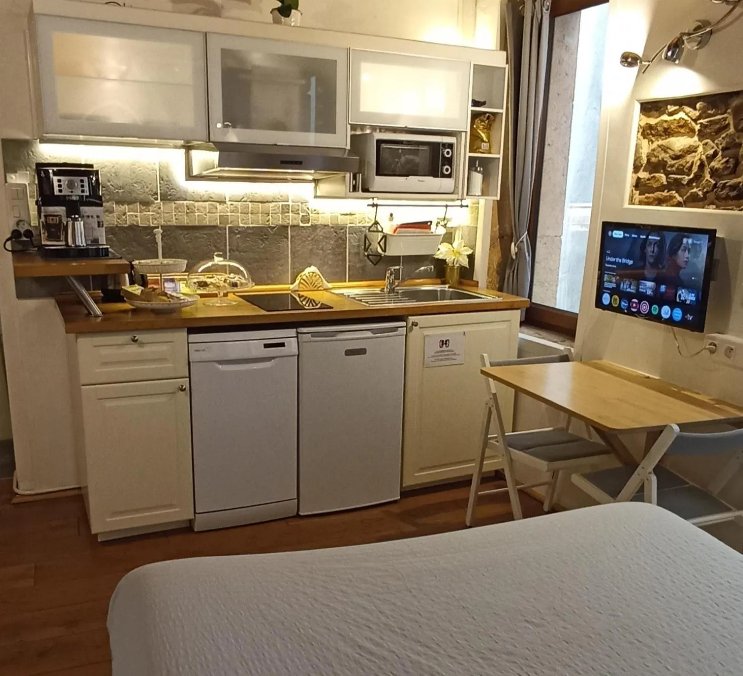 Kitchen or kitchenette in La Loge Du Vieux Lyon