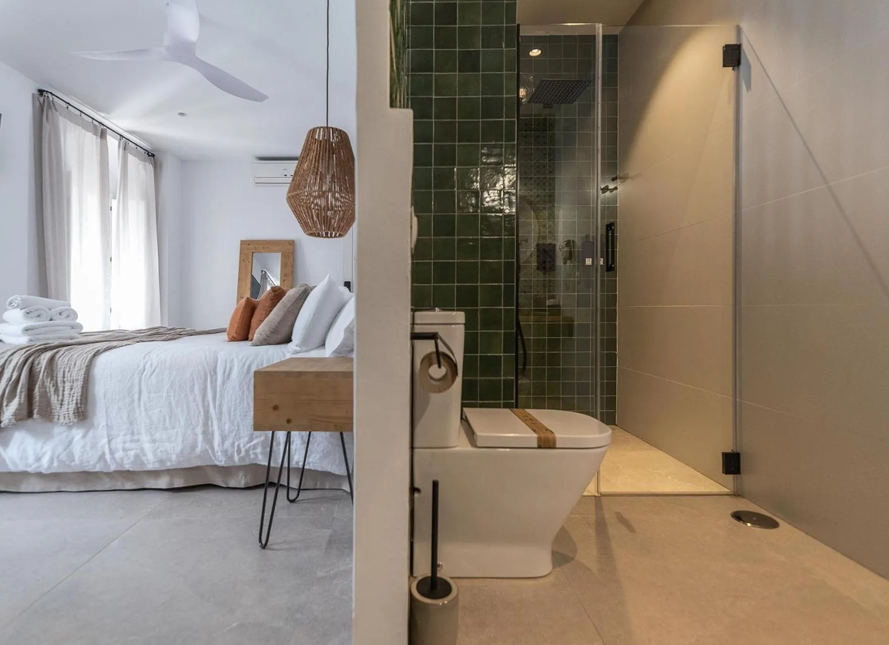 Toilet, Bed in Manzanilla - Hospedería Boutique by La Judería De Vejer- ADULTS ONLY