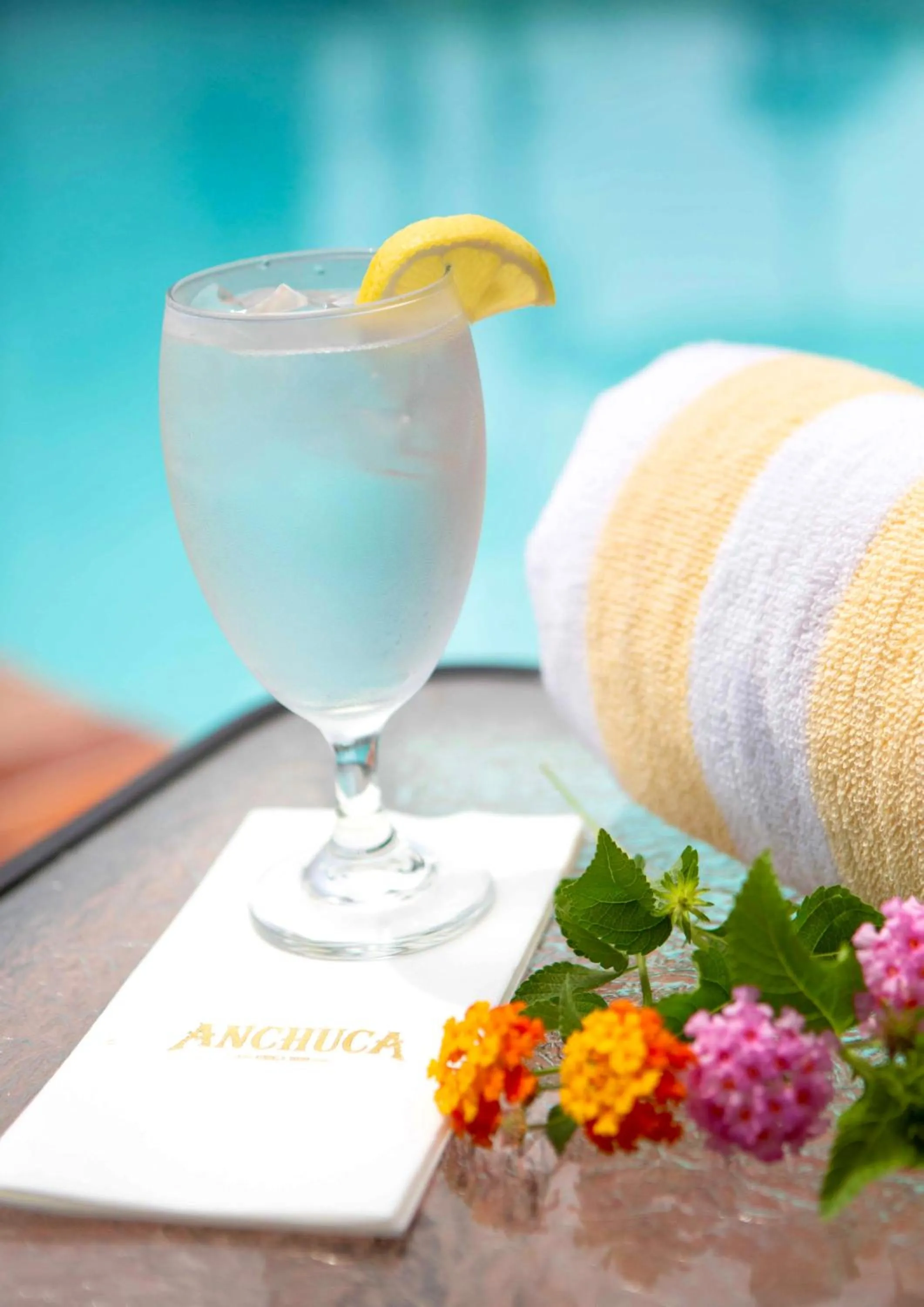 Pool view in Anchuca Historic Mansion & Inn