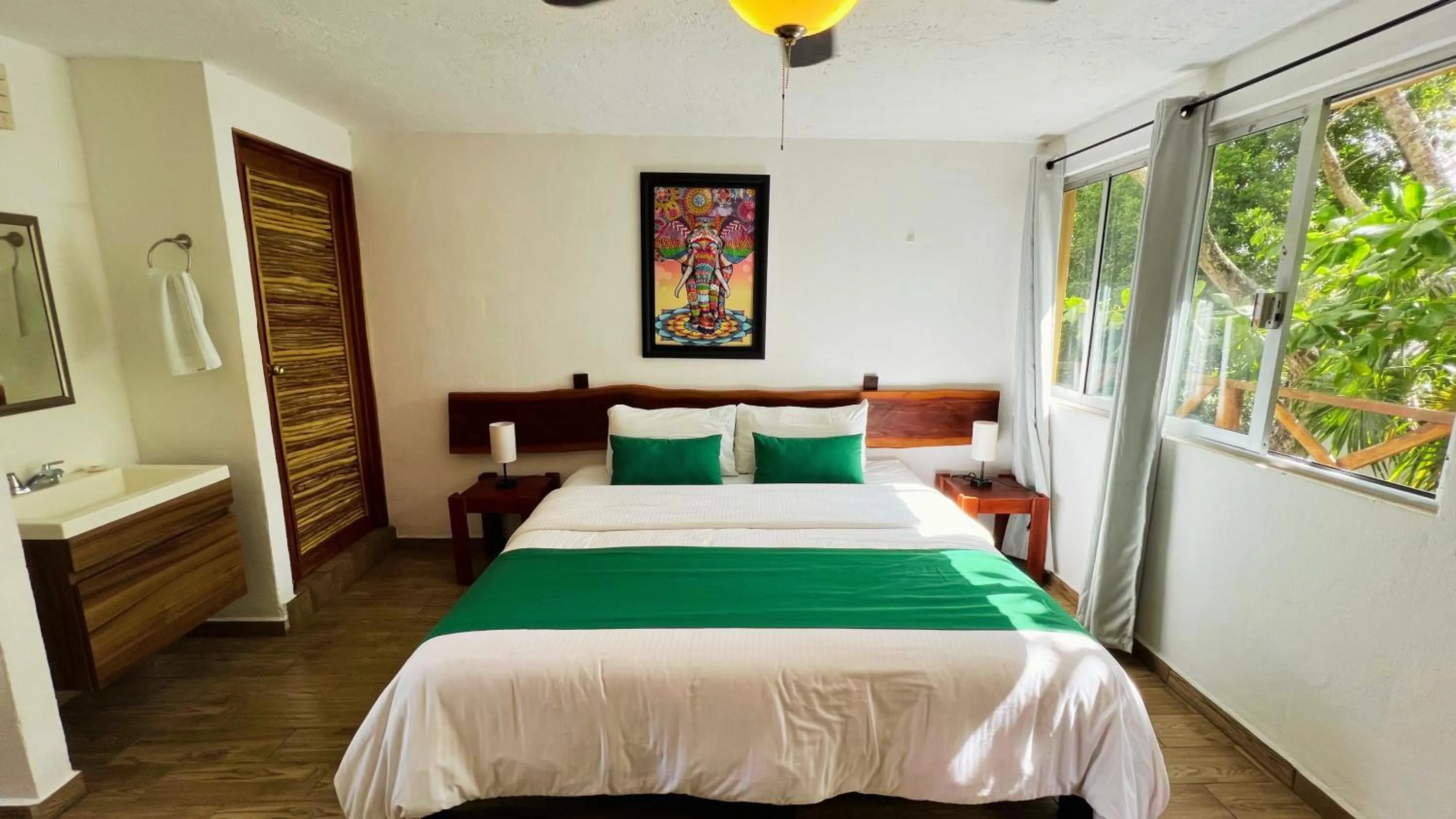 Bed in Hotel Tequila Cancun