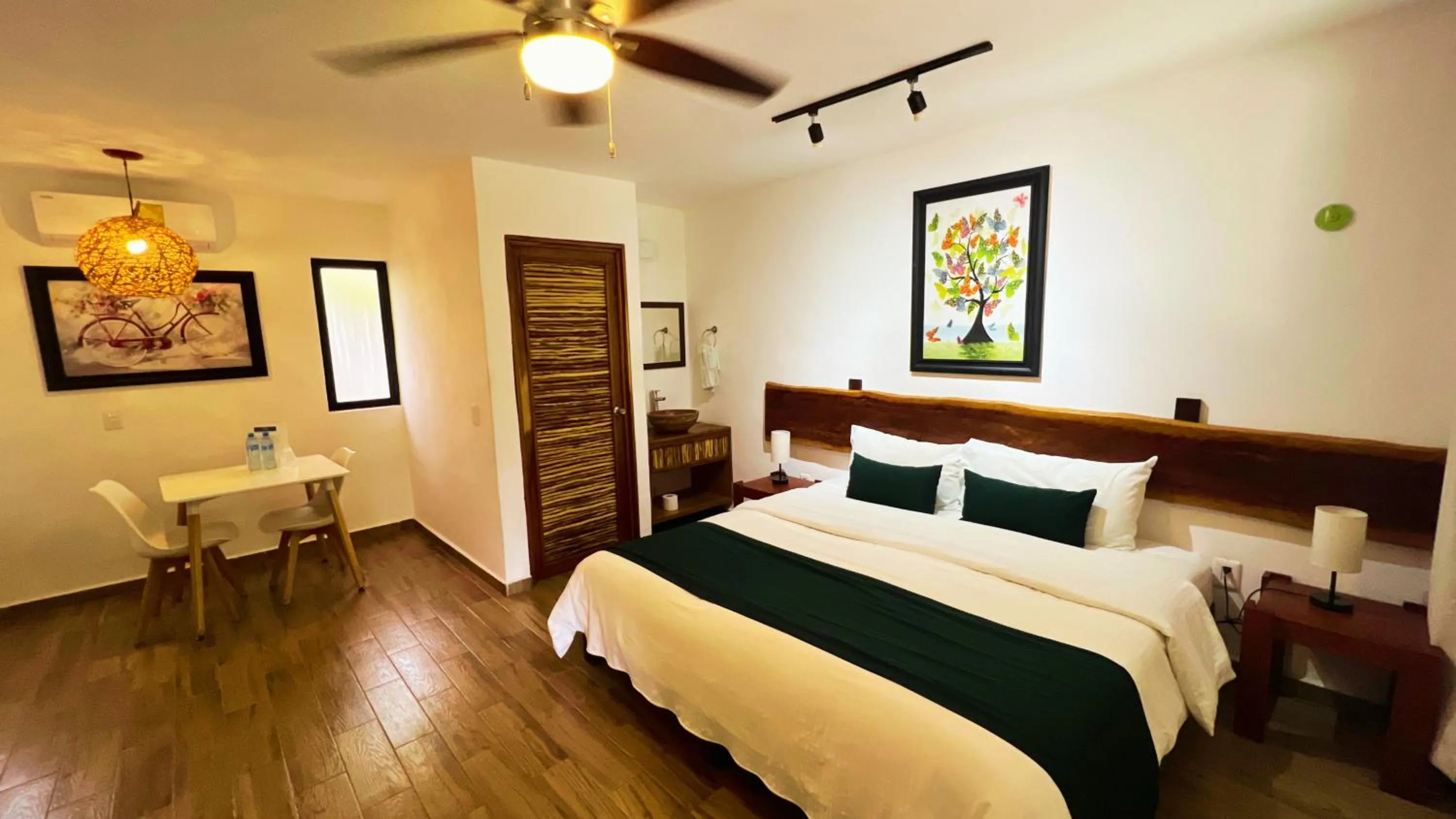 Bed in Hotel Tequila Cancun