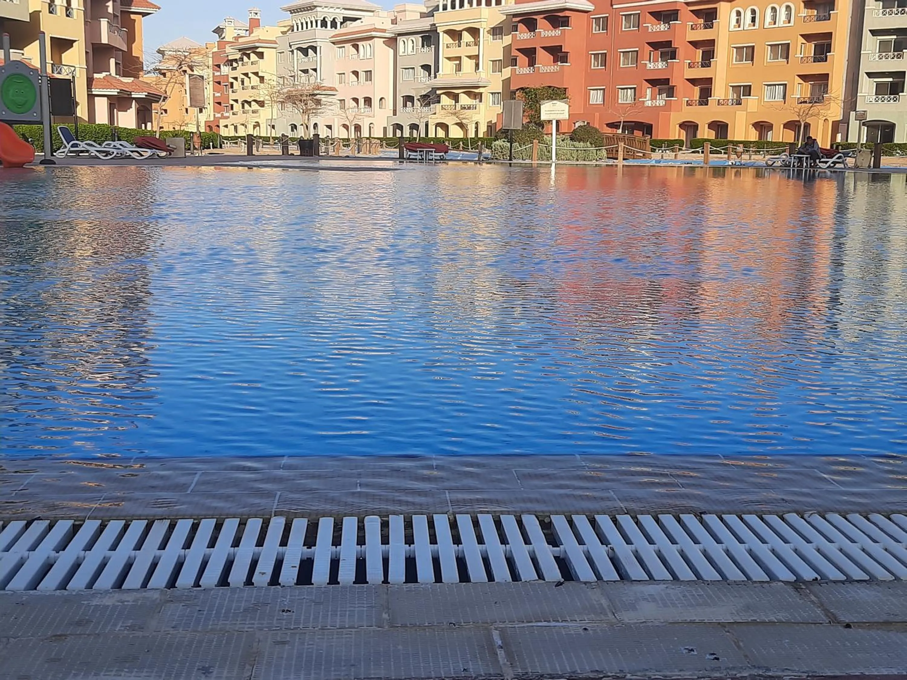 Swimming pool in porto sharm 2 bed room and private garden-pool view