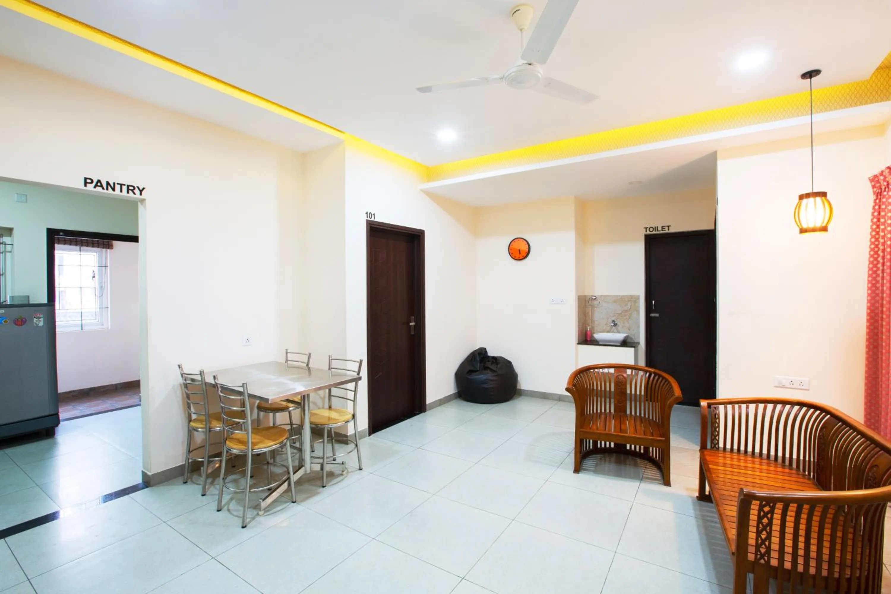 Kitchen or kitchenette in Sarvam Serviced Apartment