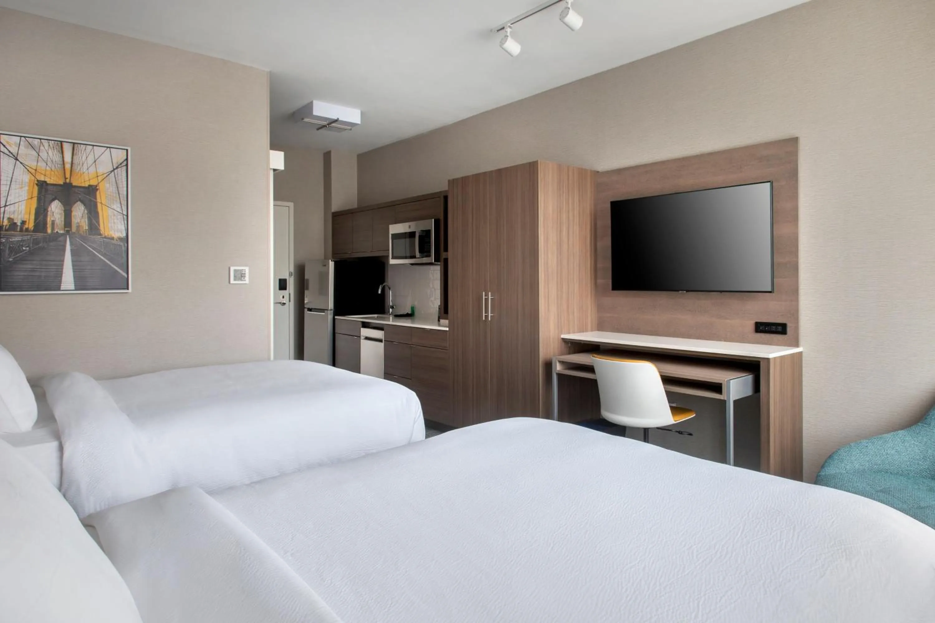 Bedroom, Bed in TownePlace Suites by Marriott New York Brooklyn